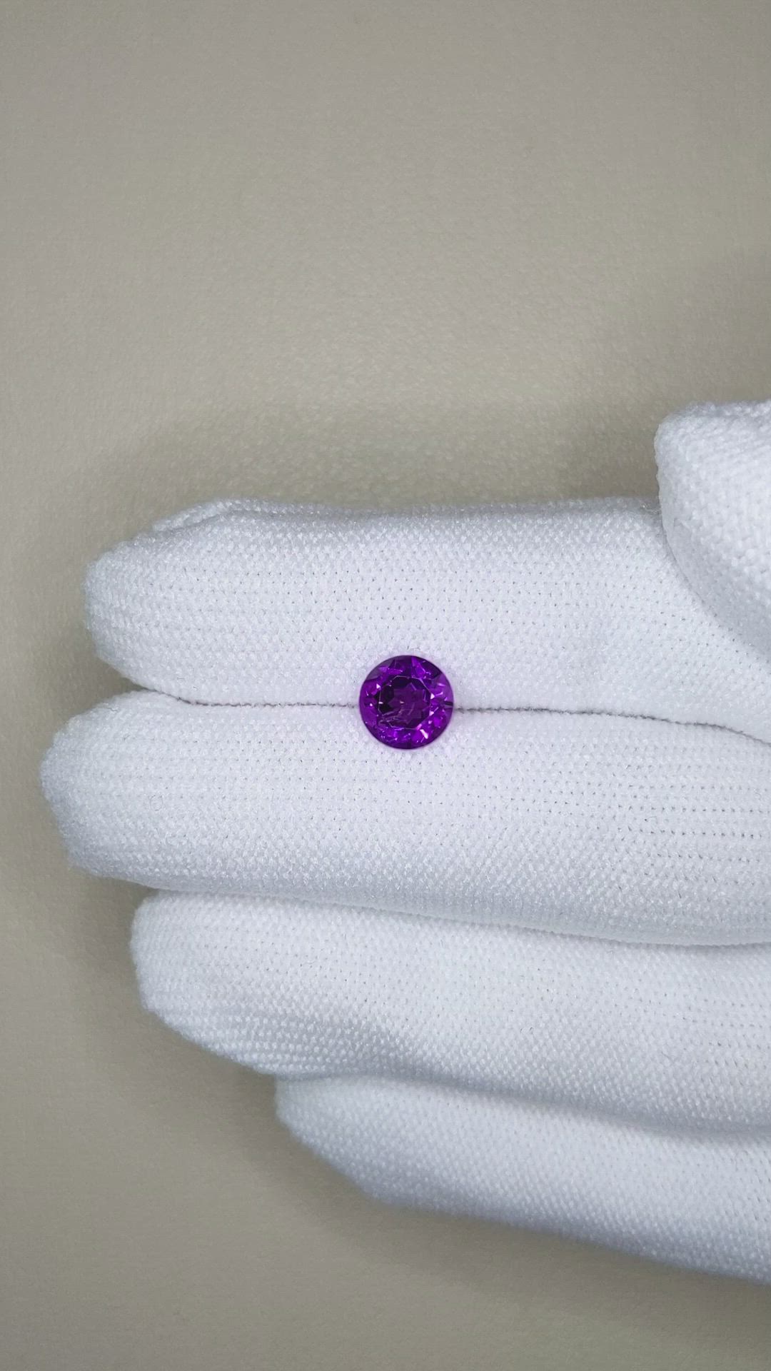1.16 Ct. Purple Amethyst from Brazil Size Video