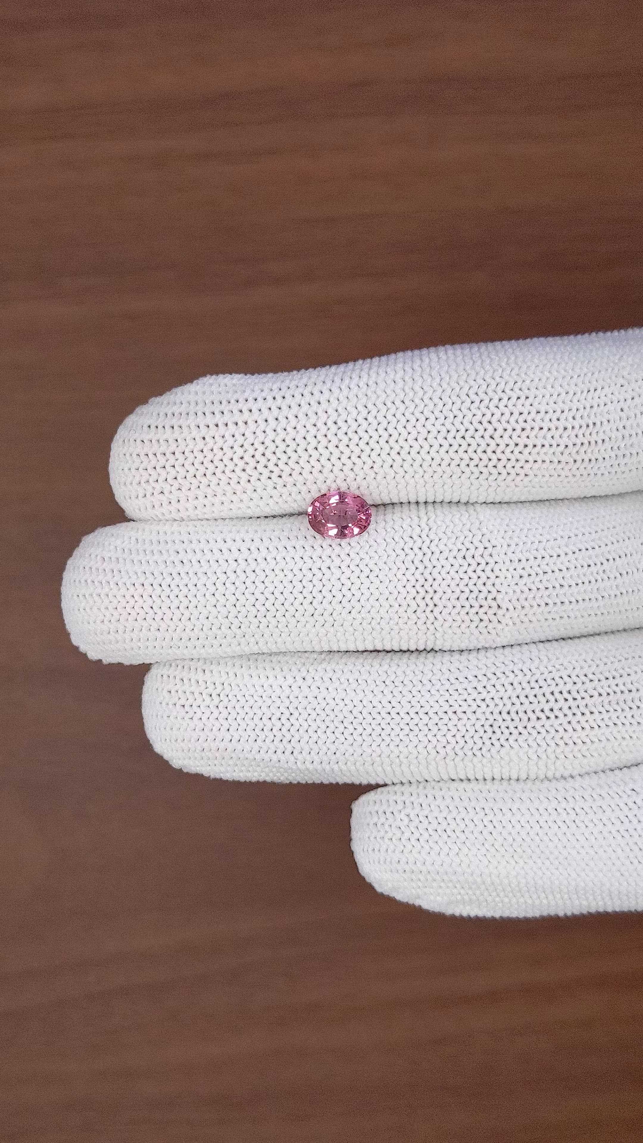 1.20 Ct. Purplish Pink Rhodolite Garnet from Ceylon (Sri Lanka) Size Video