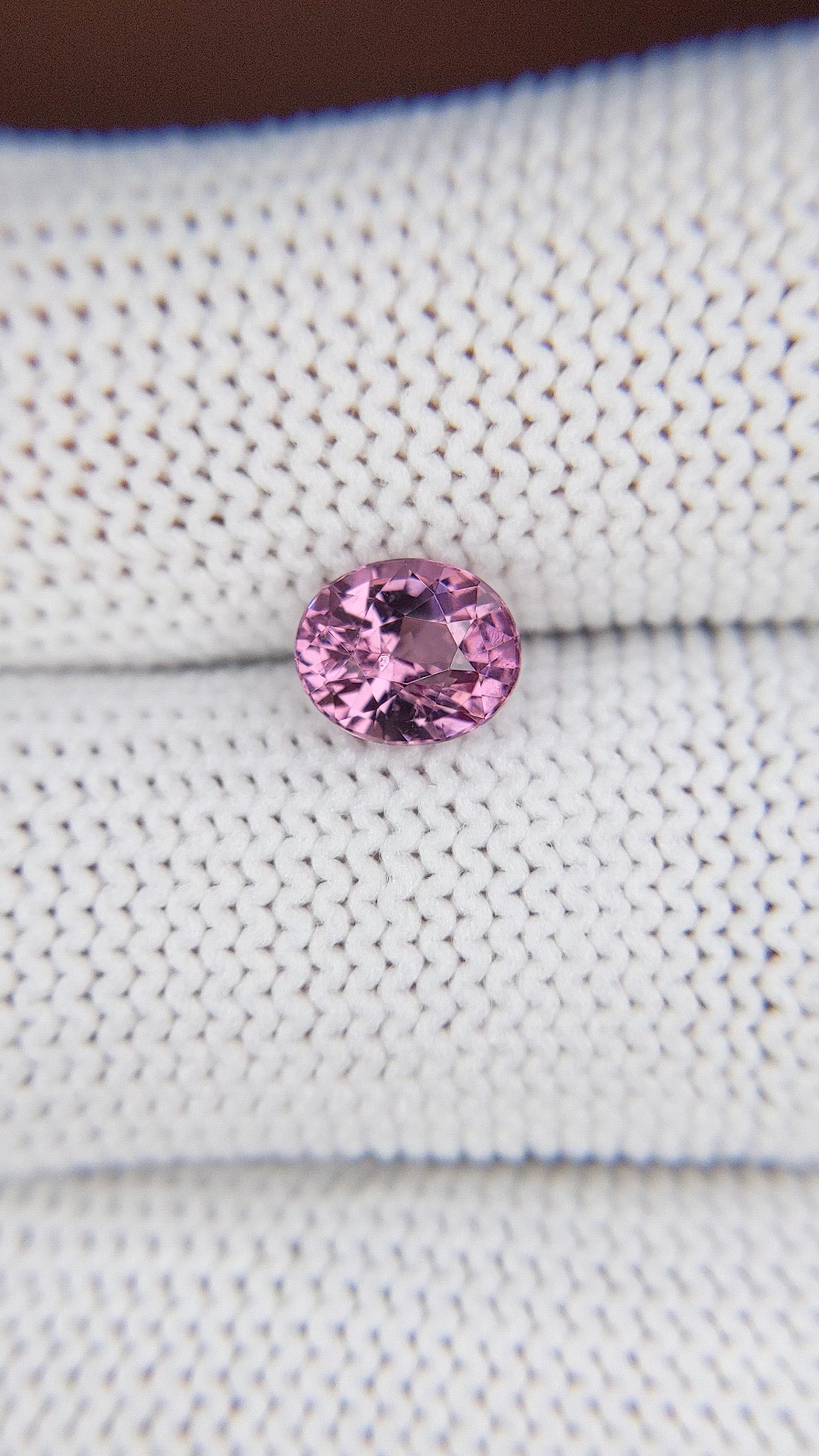 1.53 Ct. Purplish Pink Rhodolite Garnet from Ceylon (Sri Lanka) Size Video