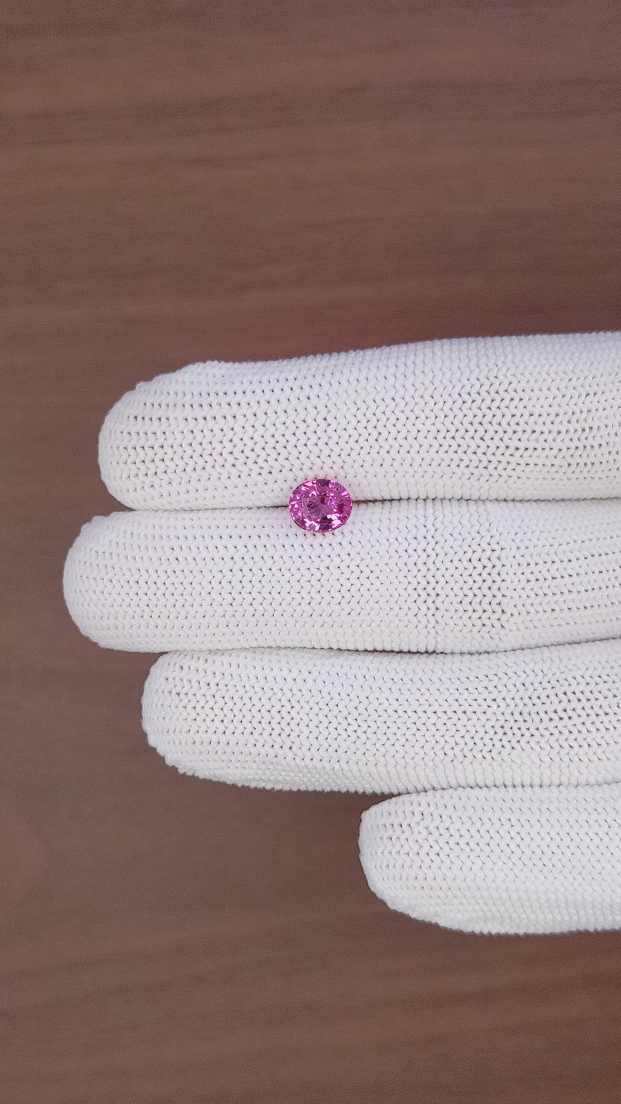 1.55 Ct. Purplish Pink Rhodolite Garnet from Ceylon (Sri Lanka) Size Video