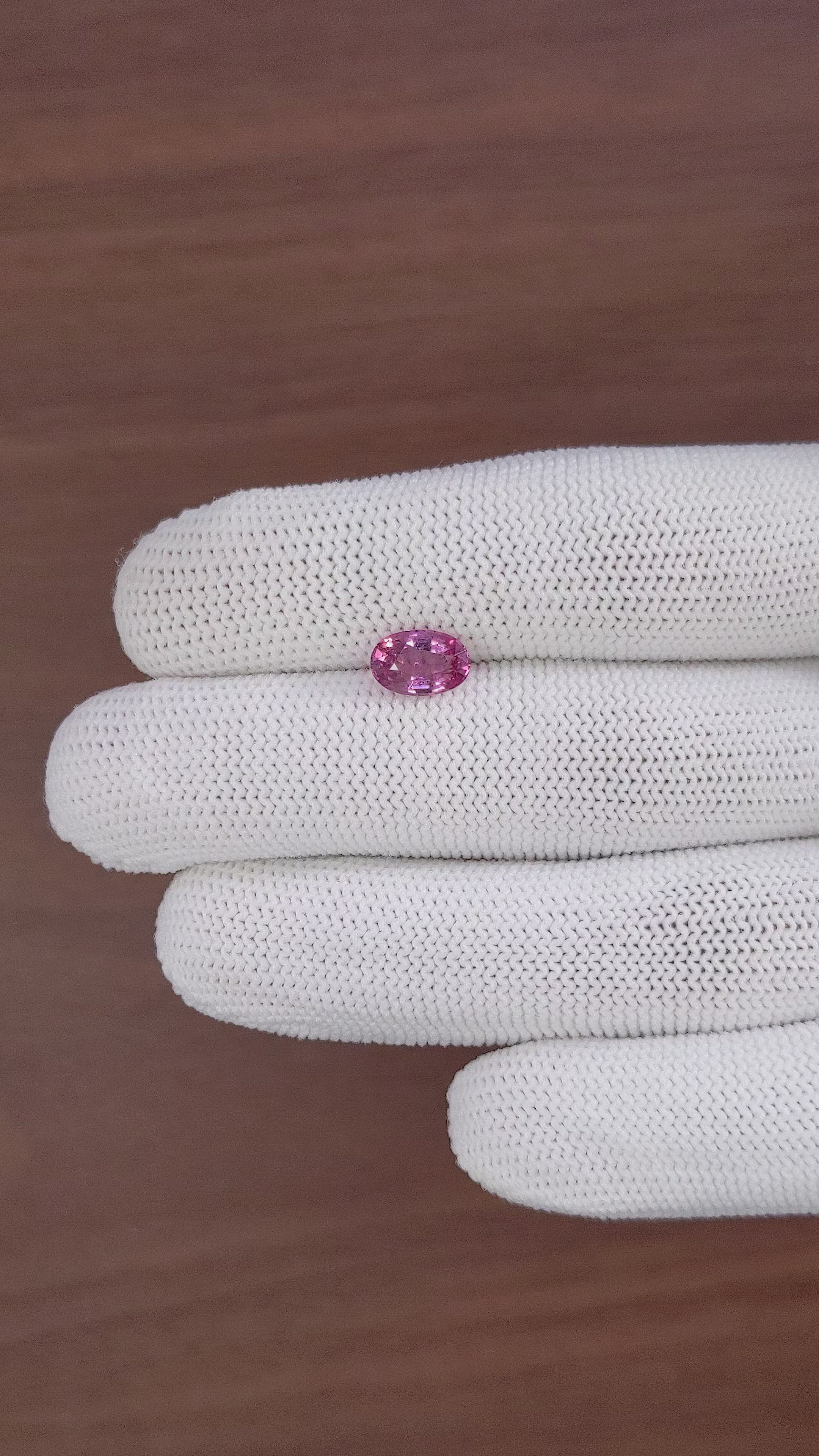 1.74 Ct. Purplish Pink Rhodolite Garnet from Ceylon (Sri Lanka) Size Video