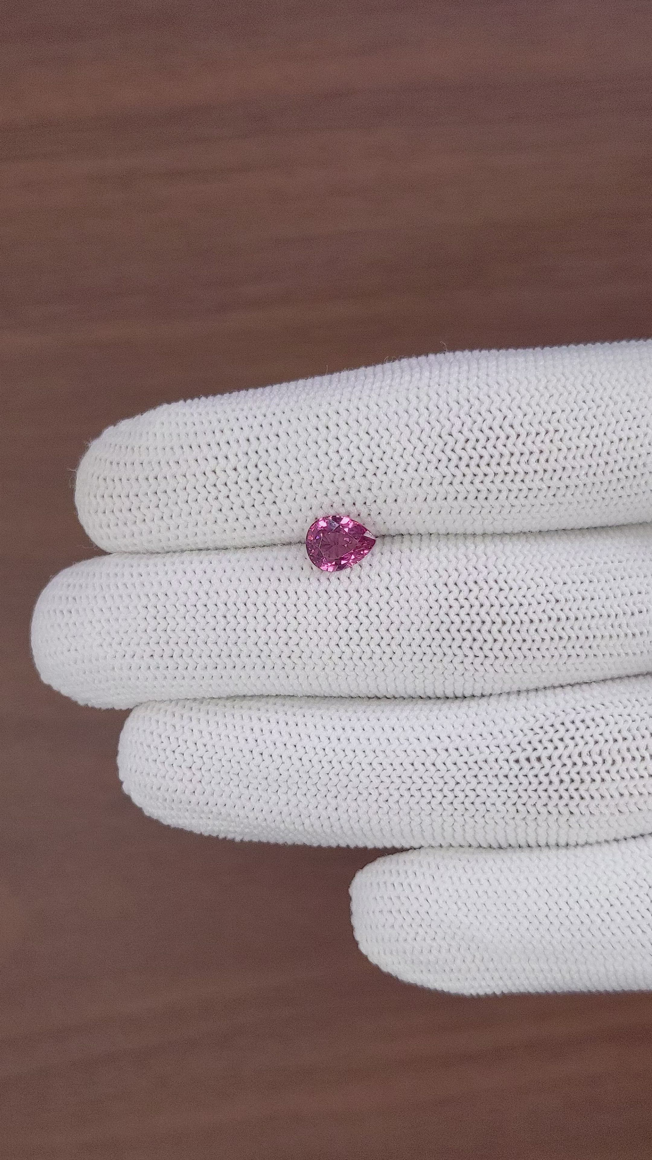 1.53 Ct. Purplish Pink Rhodolite Garnet from Ceylon (Sri Lanka) Size Video