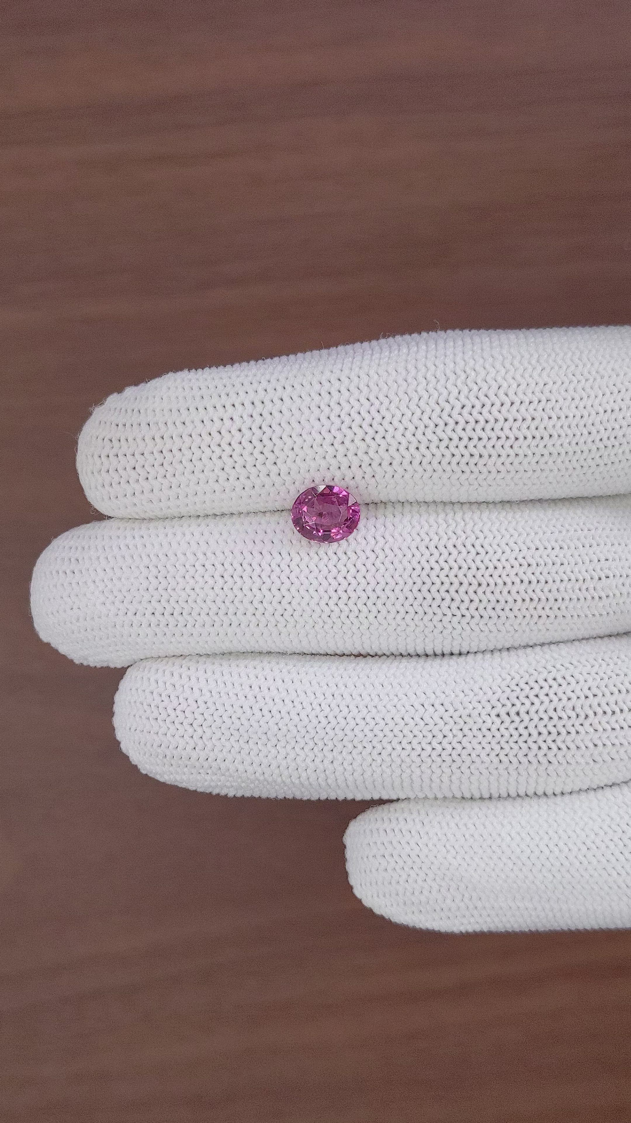 1.95 Ct. Purplish Pink Rhodolite Garnet from Ceylon (Sri Lanka) Size Video