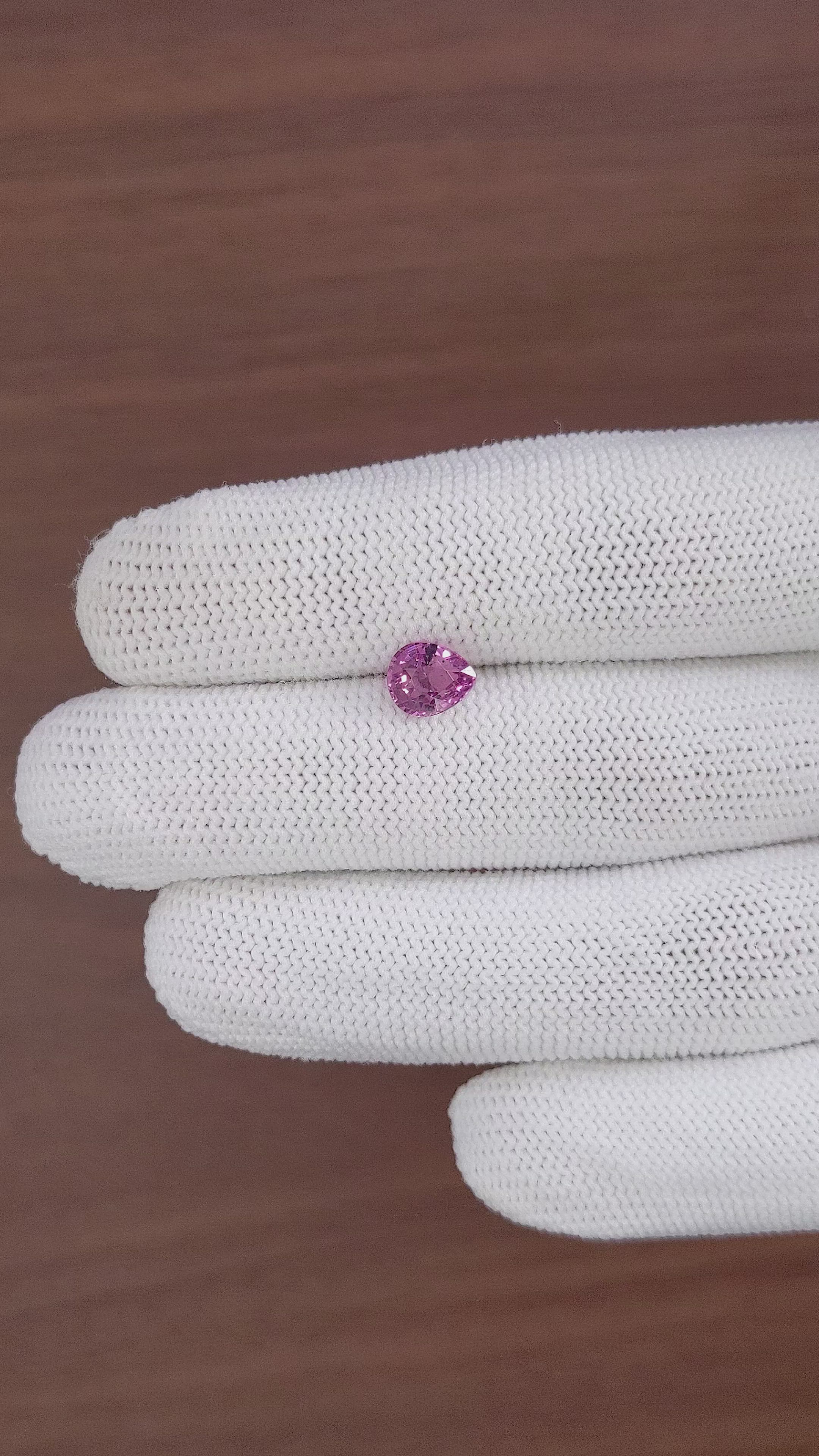 1.47 Ct. Purplish Pink Rhodolite Garnet from Ceylon (Sri Lanka) Size Video
