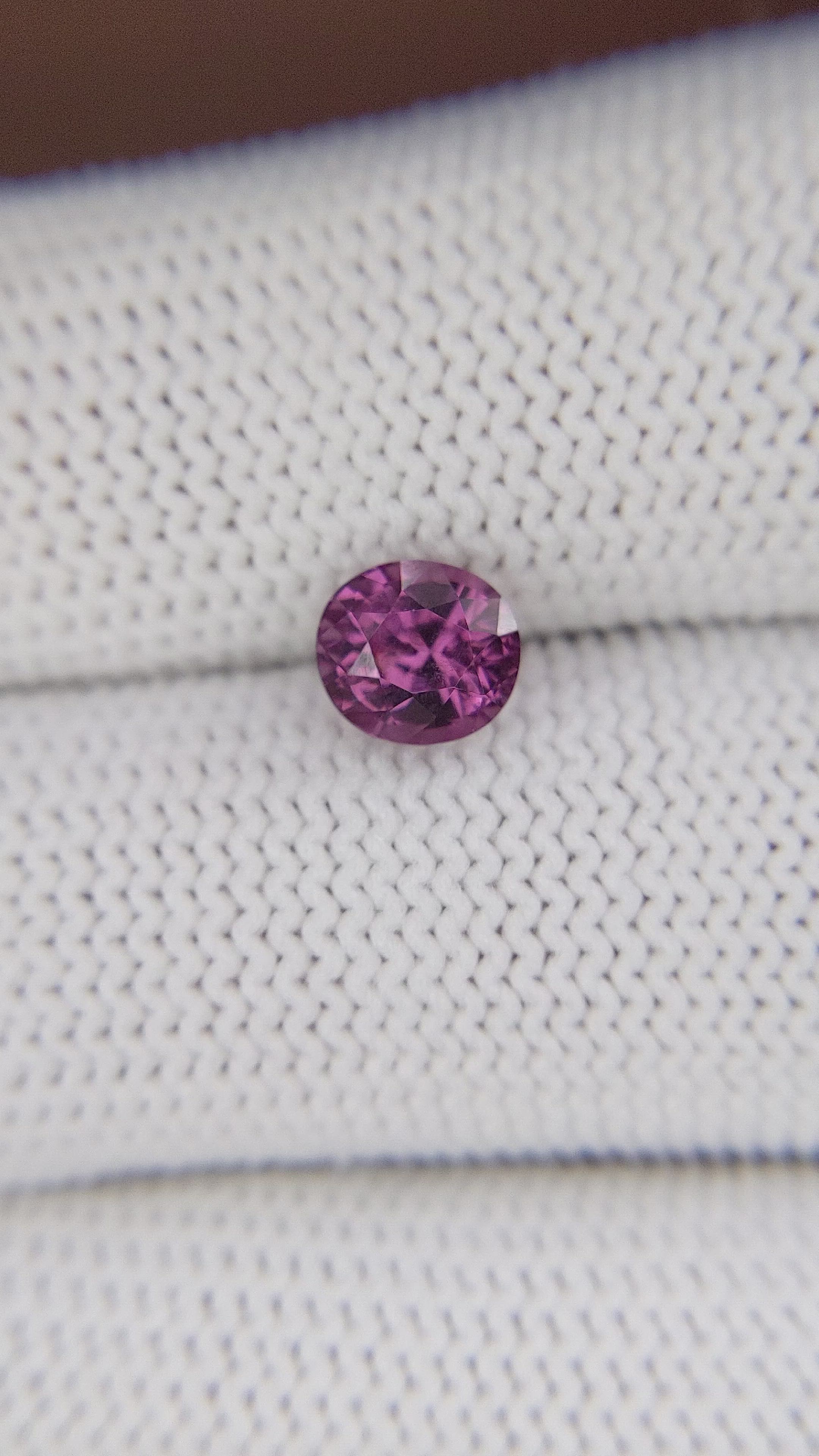 1.64 Ct. Purplish Pink Rhodolite Garnet from Ceylon (Sri Lanka) Size Video