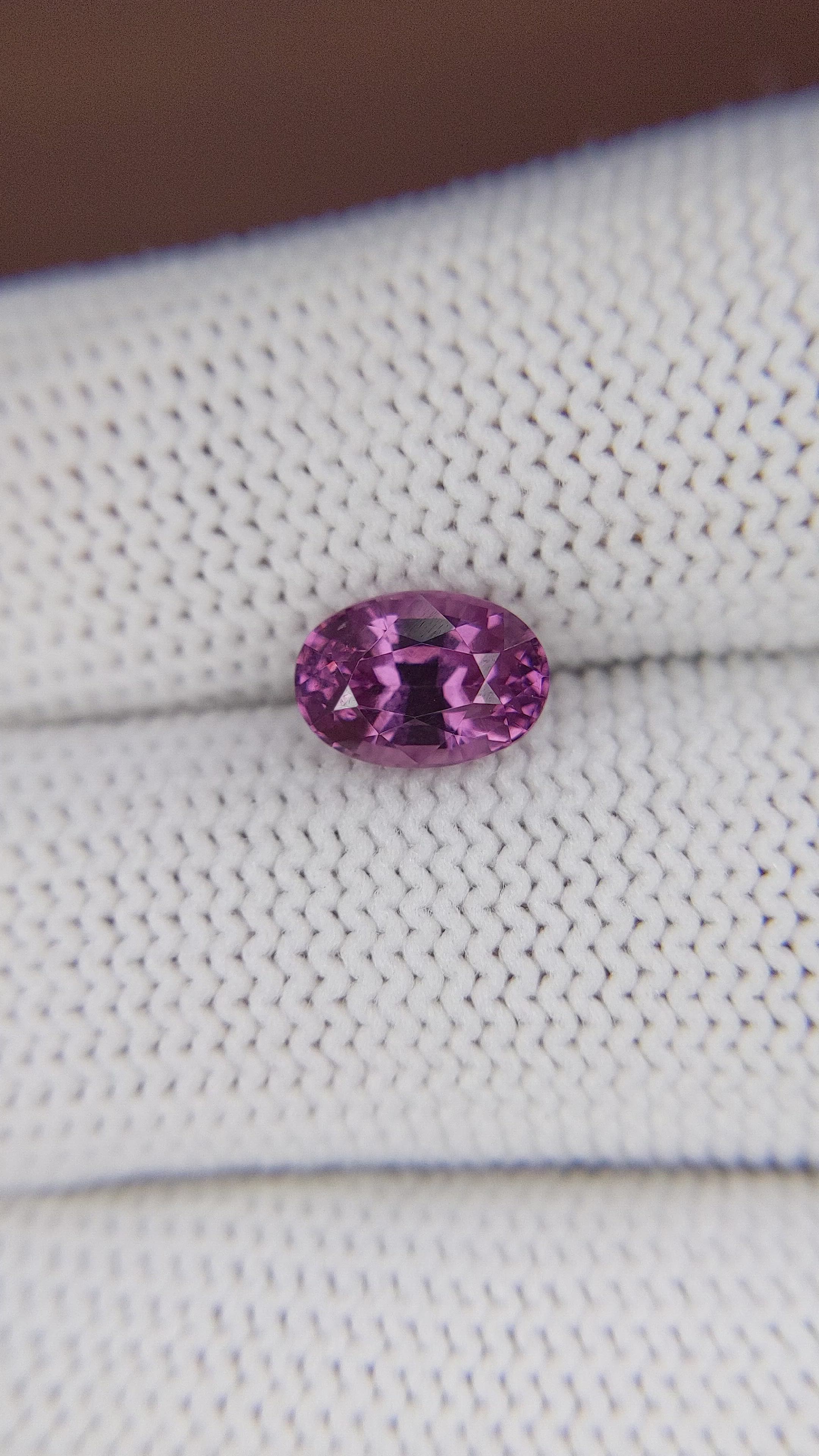2.14 Ct. Purplish Pink Rhodolite Garnet from Ceylon (Sri Lanka) Size Video