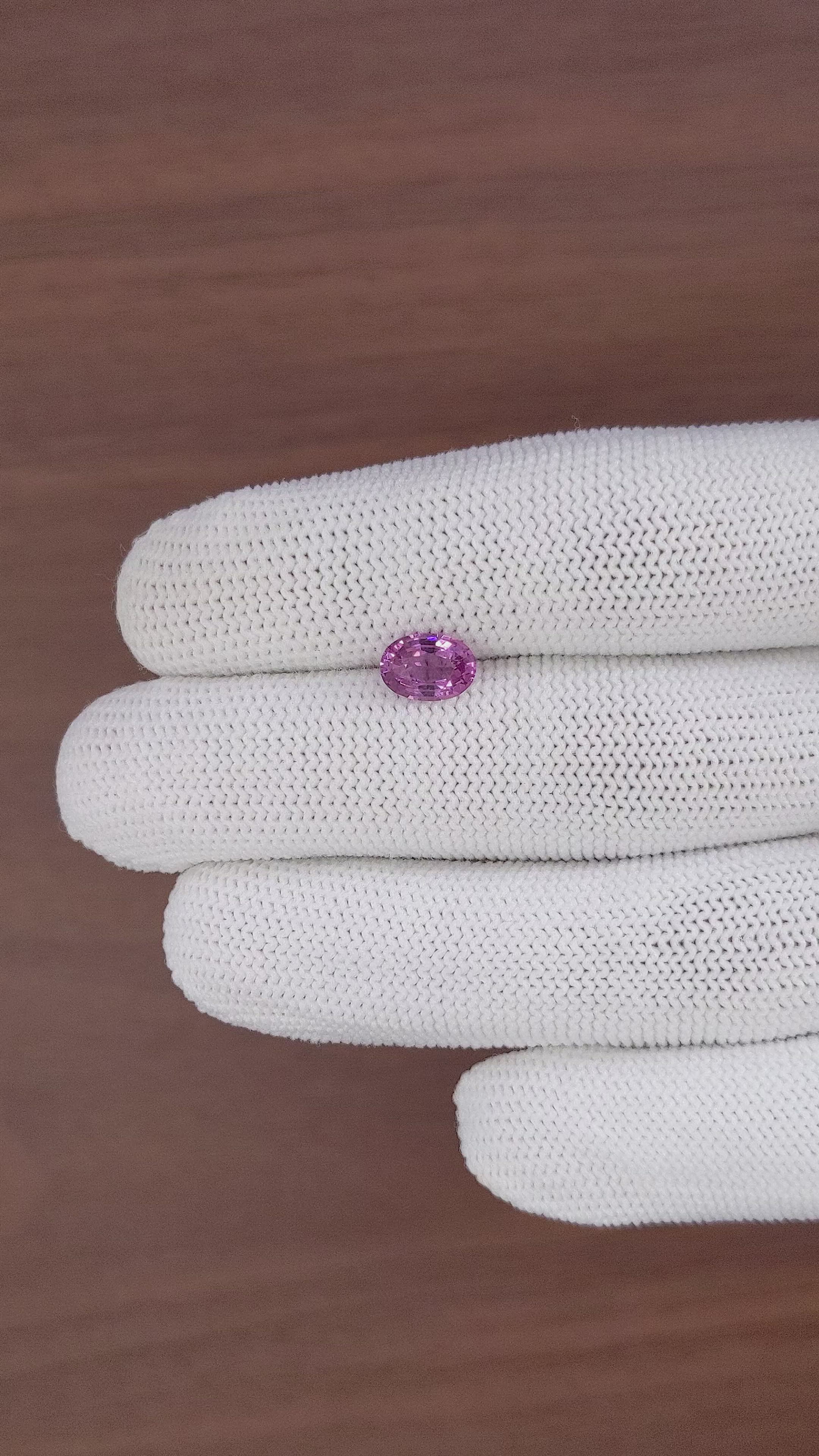 1.40 Ct. Purplish Pink Rhodolite Garnet from Ceylon (Sri Lanka) Size Video