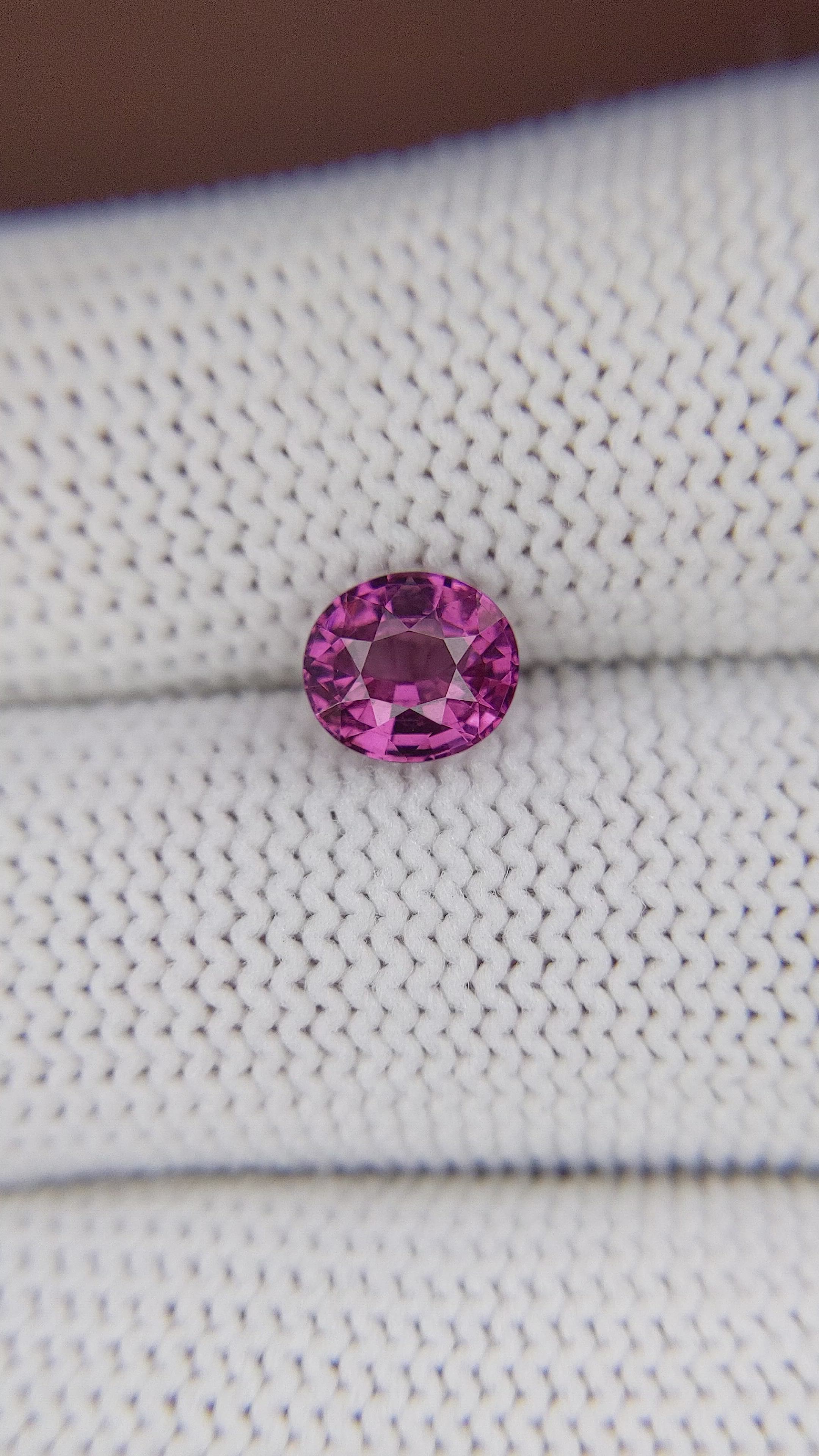 1.45 Ct. Purplish Pink Rhodolite Garnet from Ceylon (Sri Lanka) Size Video
