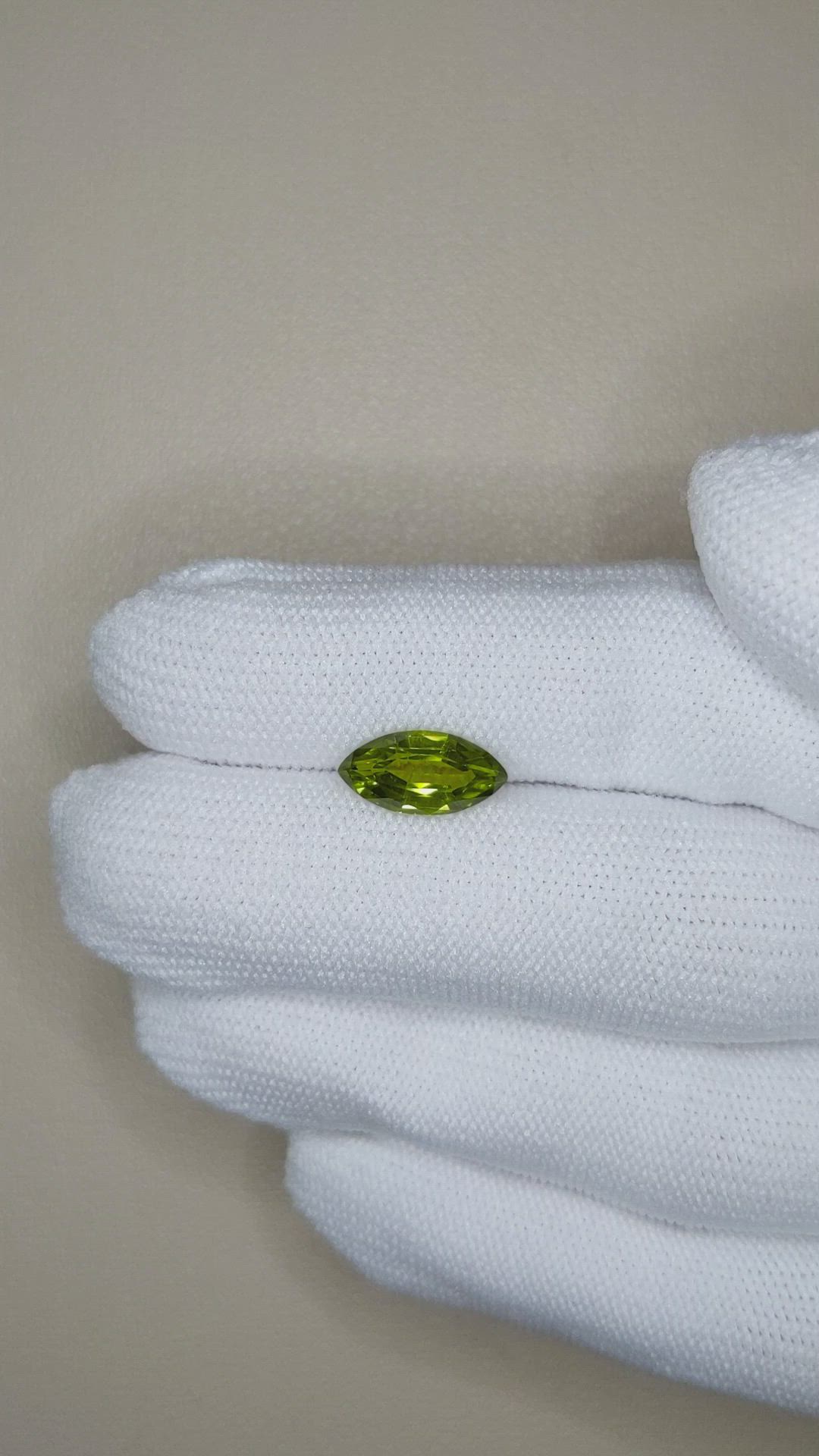 1.92 Ct. Brownish Green Peridot from Burma (Myanmar) Size Video