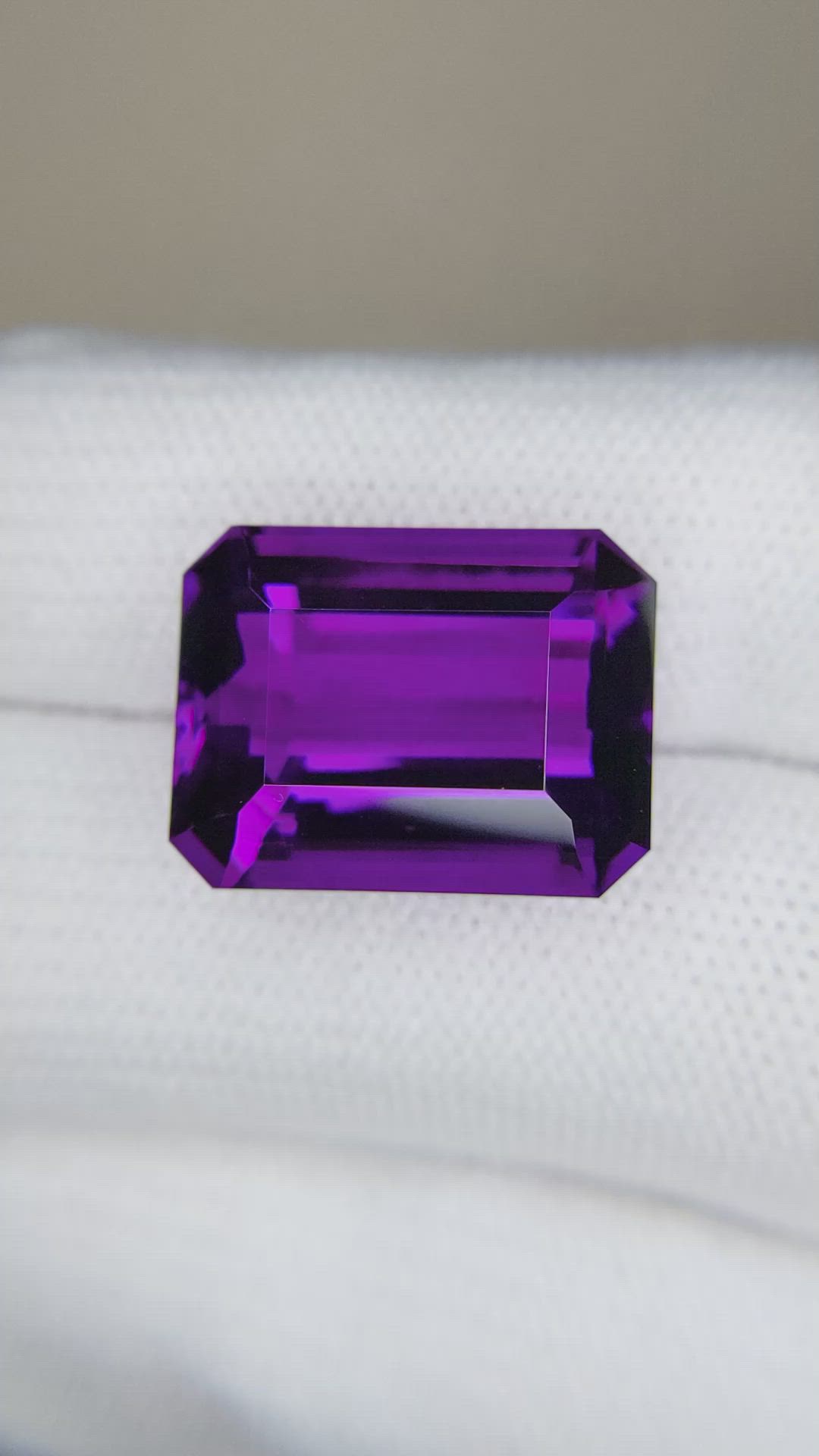 16.73 Ct. Purple Amethyst from Brazil Size Video