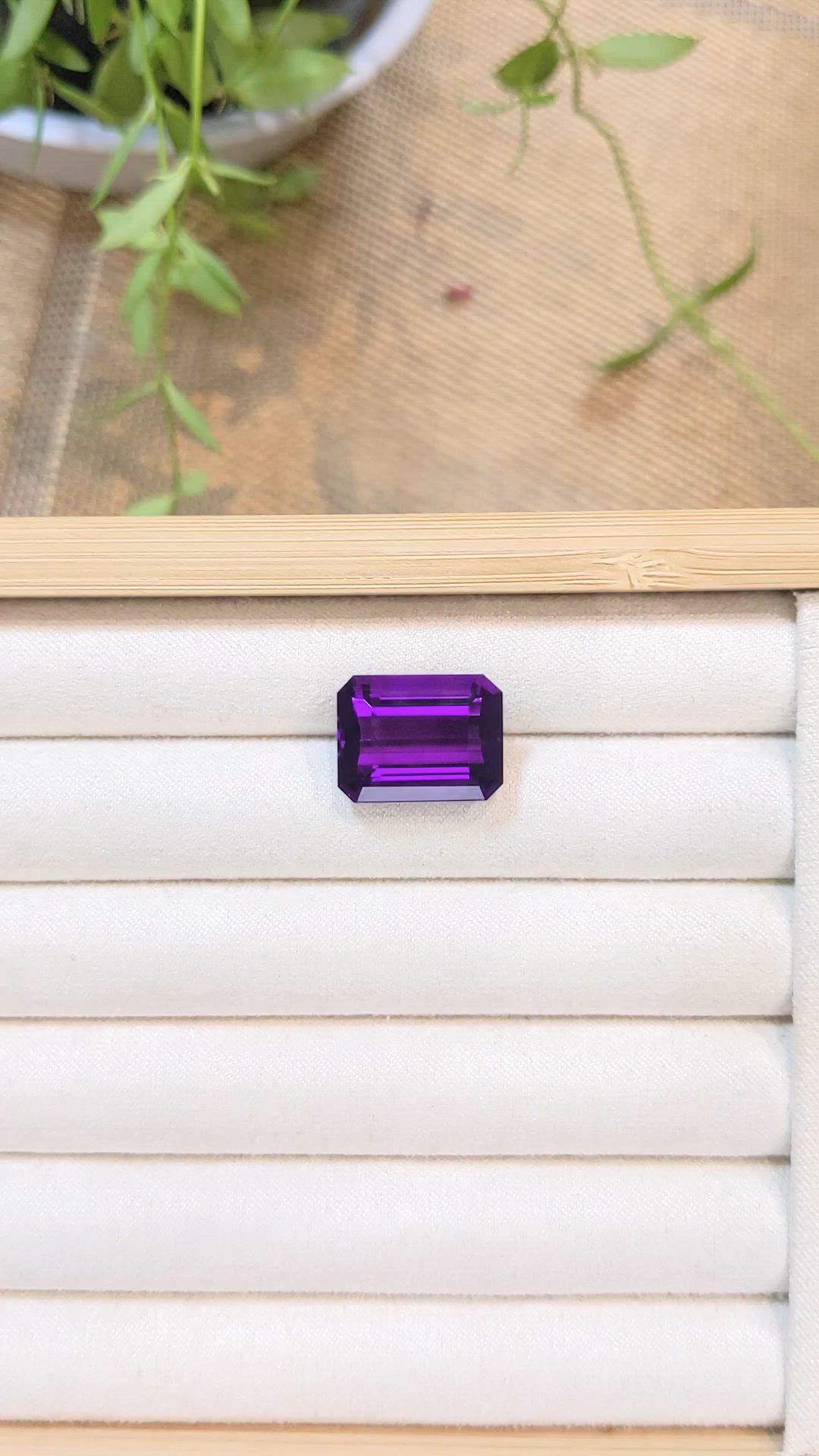 16.73 Ct. Purple Amethyst from Brazil Size Video