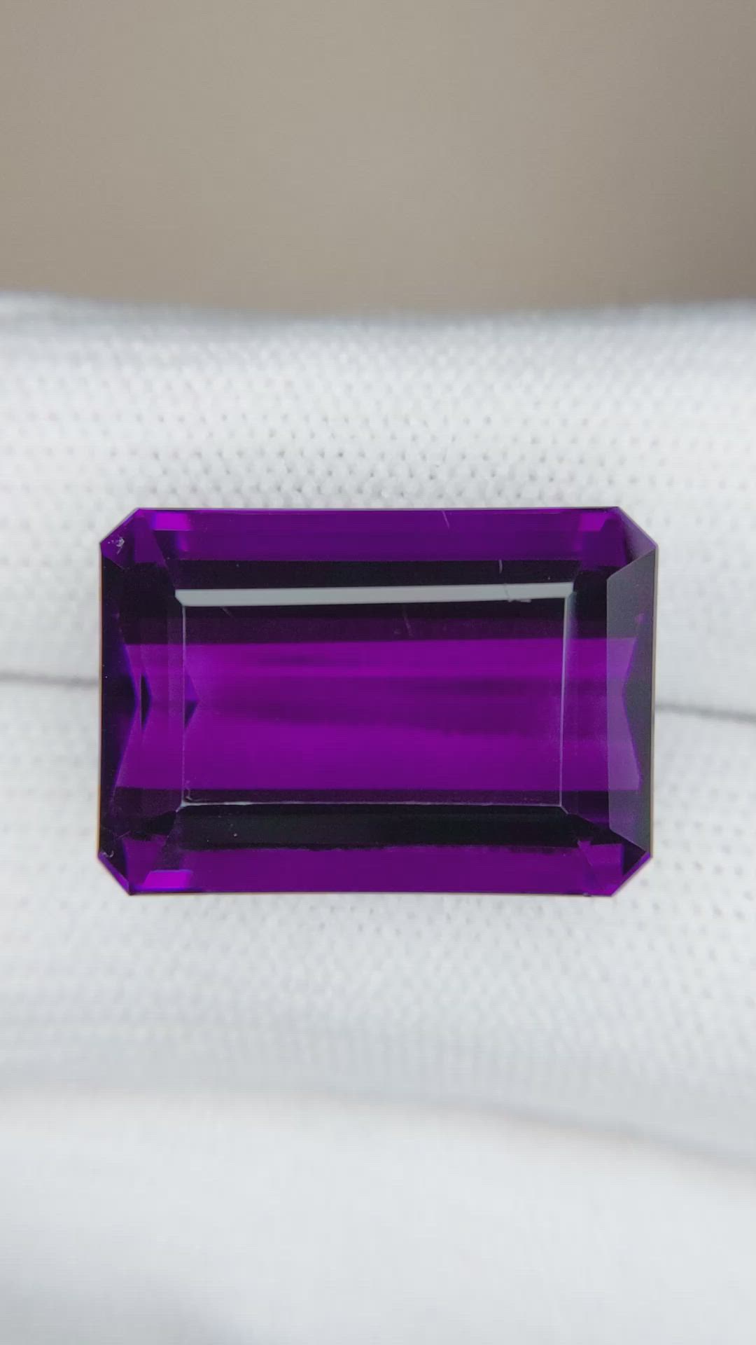 25.09 Ct. Purple Amethyst from Brazil Size Video