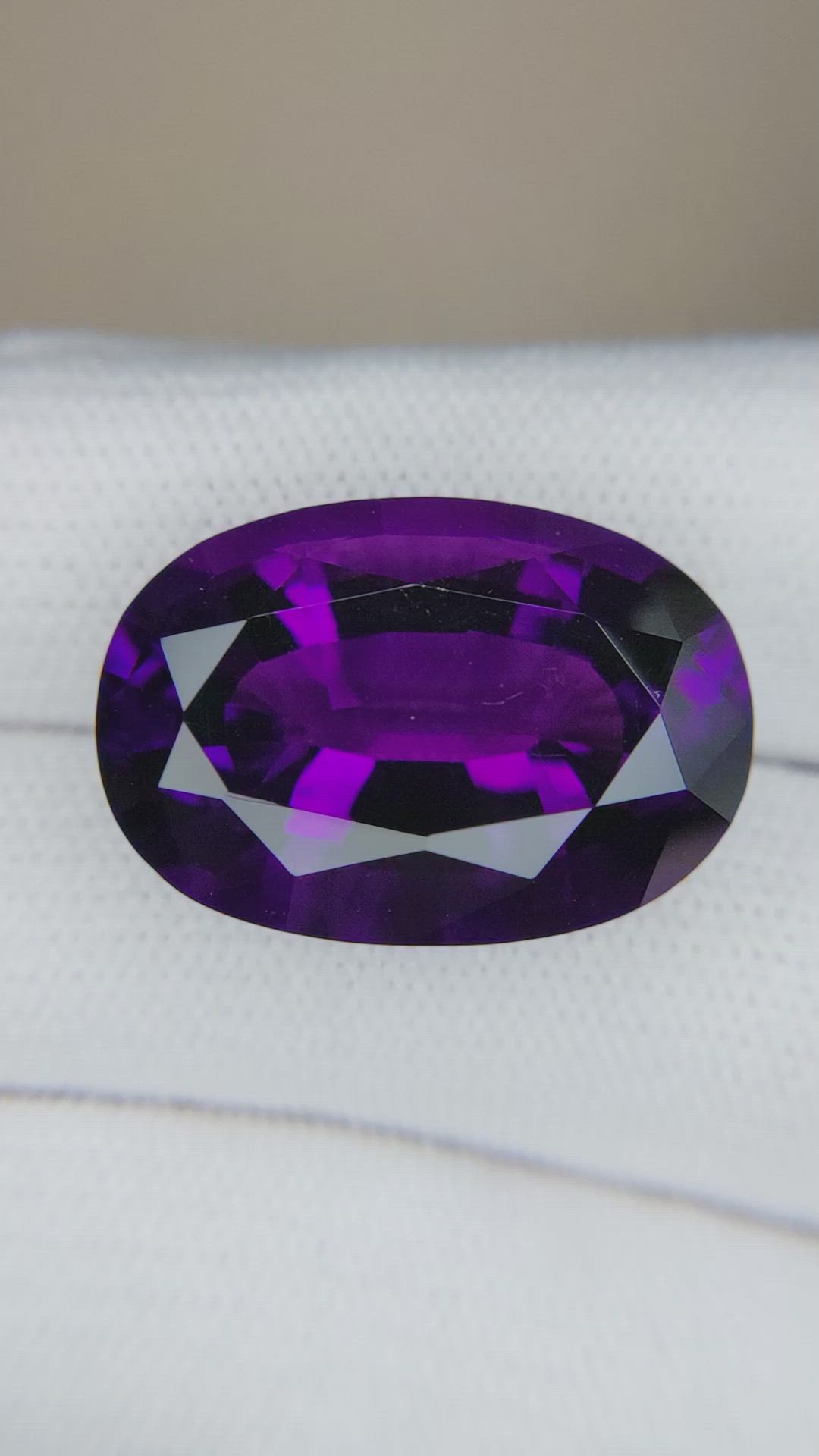 22.98 Ct. Purple Amethyst from Brazil Size Video