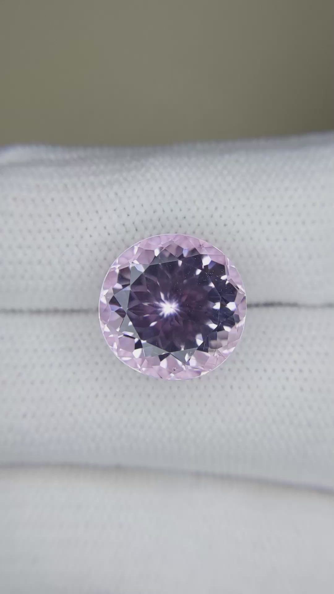 9.92 Ct. Pink Kunzite from Afghanistan Size Video