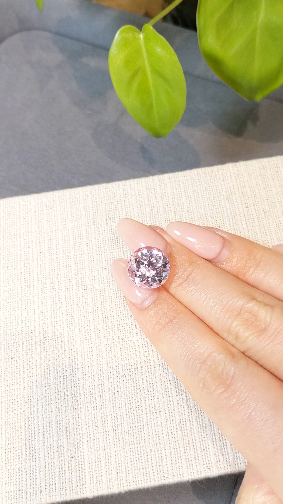 9.92 Ct. Pink Kunzite from Afghanistan Size Video