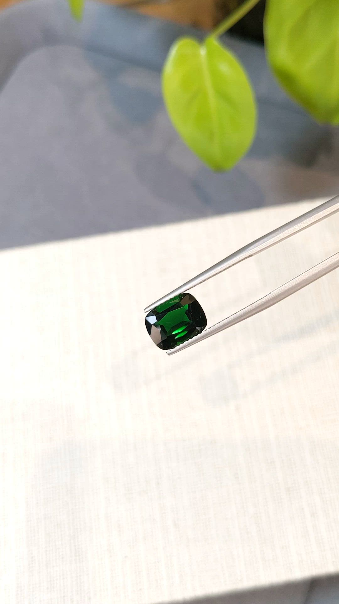 2.81 Ct. Tsavorite Garnet from Tanzania Size Video
