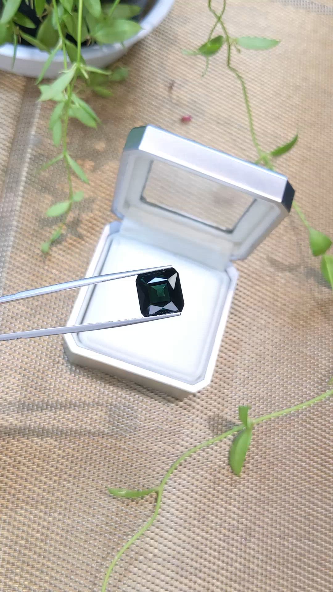 9.77 Ct. Green Tourmaline from Brazil Size Video