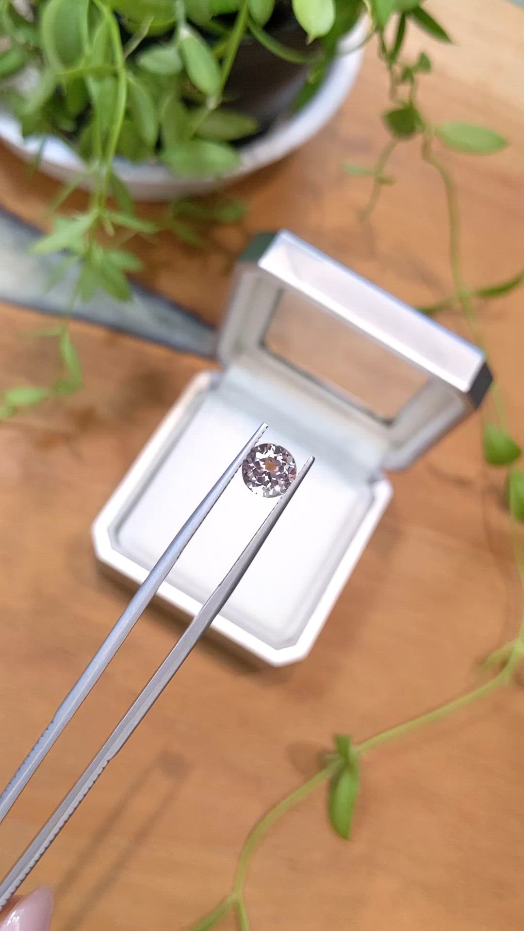 1.29 Ct. Pink Morganite from Brazil Size Video