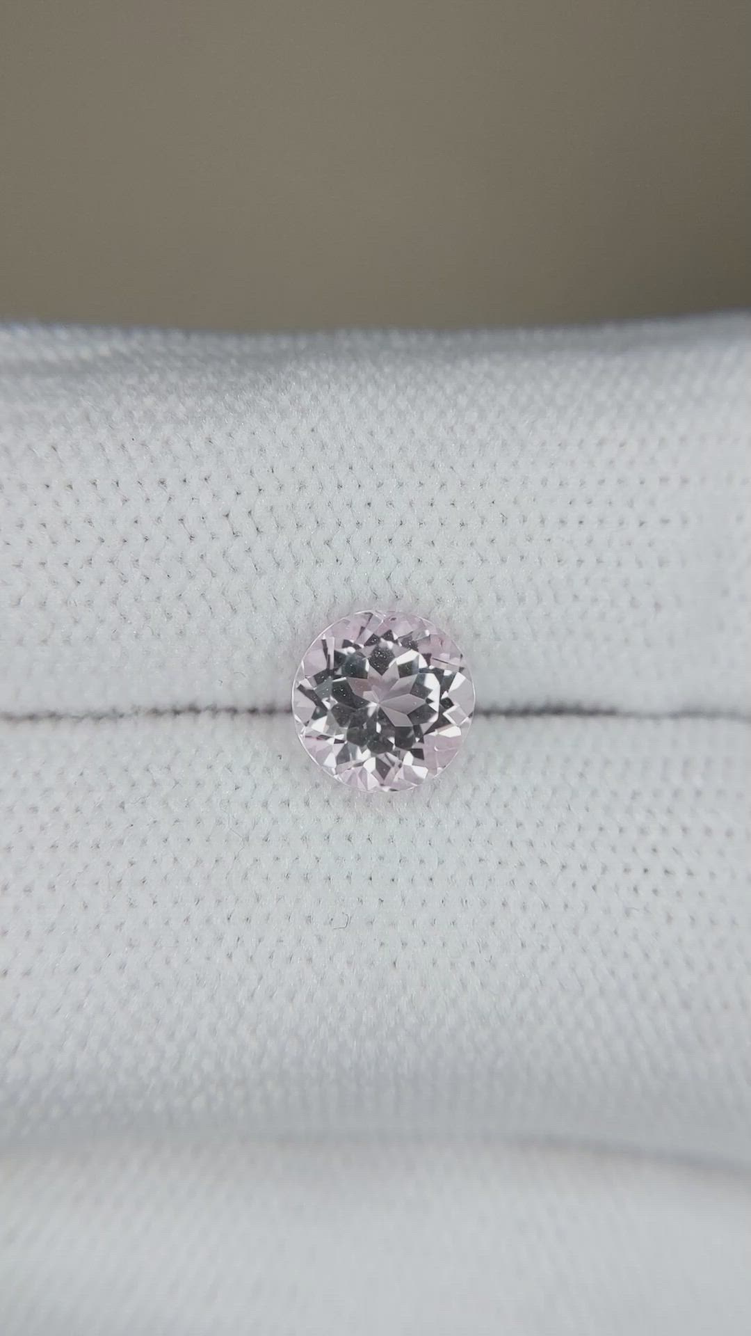 1.29 Ct. Pink Morganite from Brazil Size Video