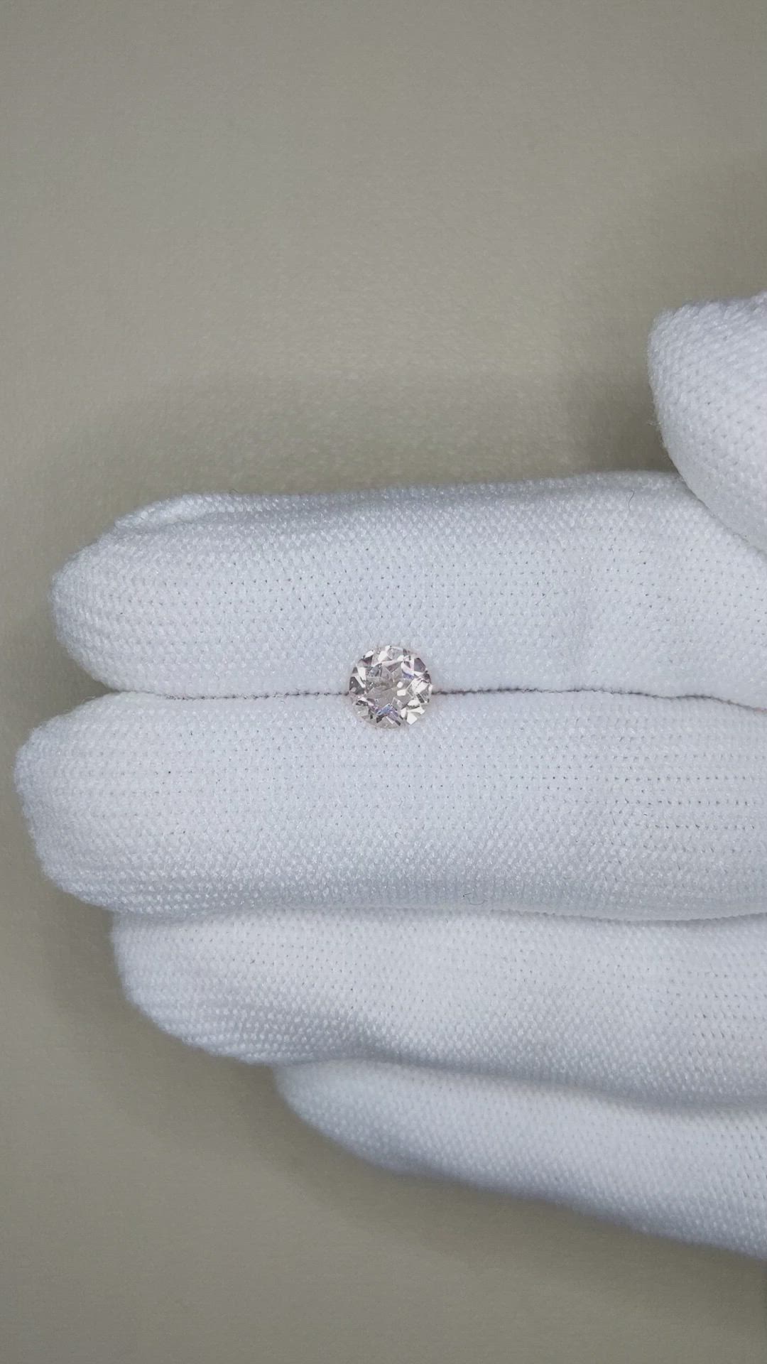 0.64 Ct. Peach Morganite from Brazil Size Video