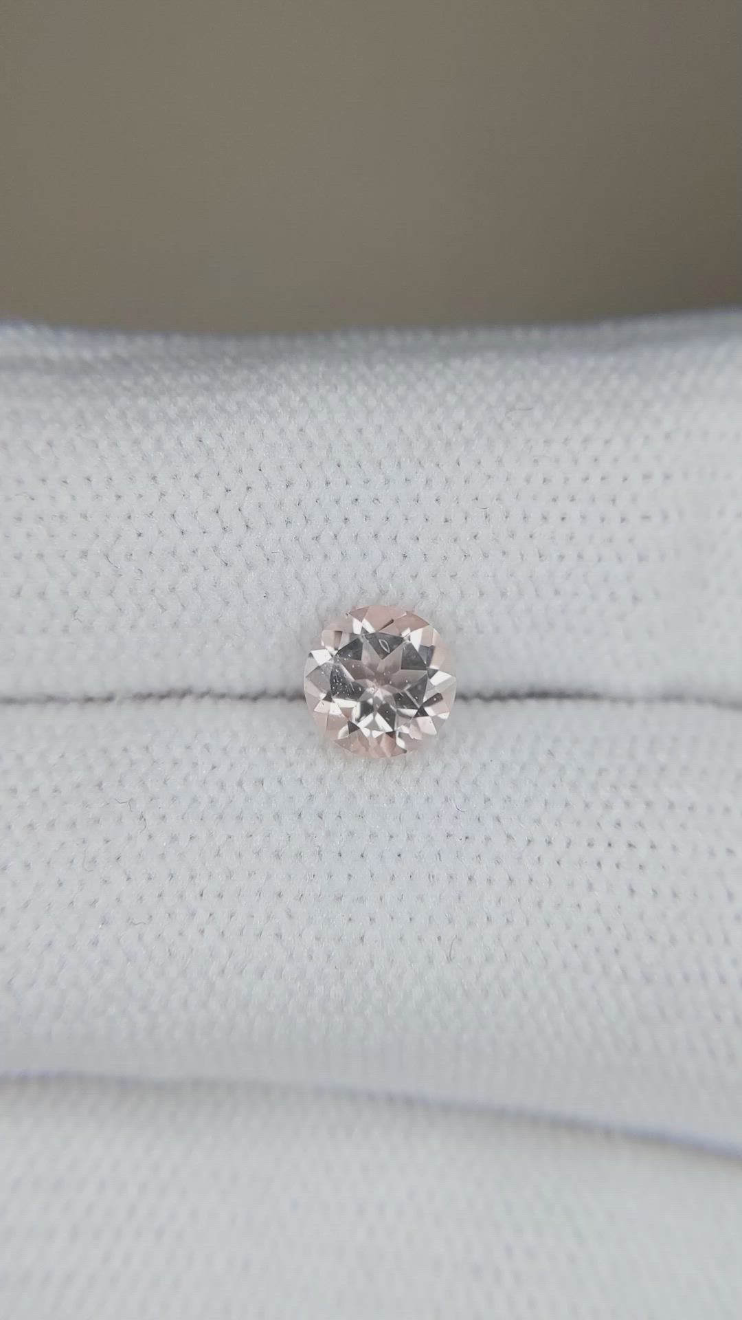 0.75 Ct. Peach Morganite from Brazil Size Video