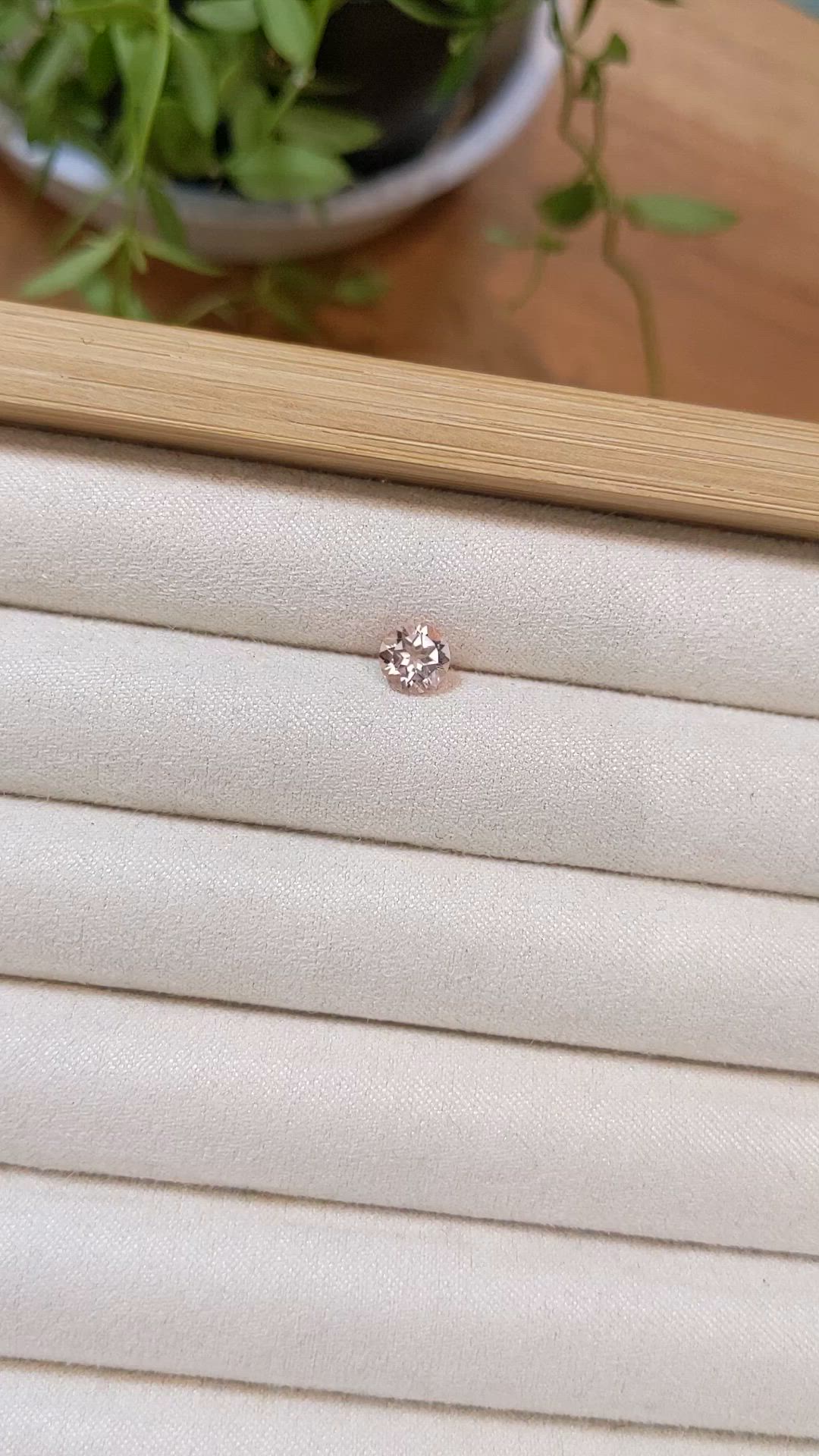 0.75 Ct. Peach Morganite from Brazil Size Video