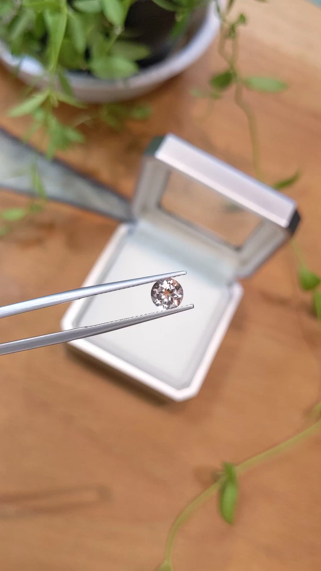 0.75 Ct. Peach Morganite from Brazil Size Video