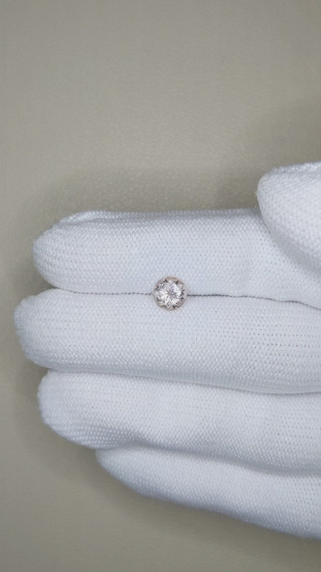 0.75 Ct. Peach Morganite from Brazil Size Video