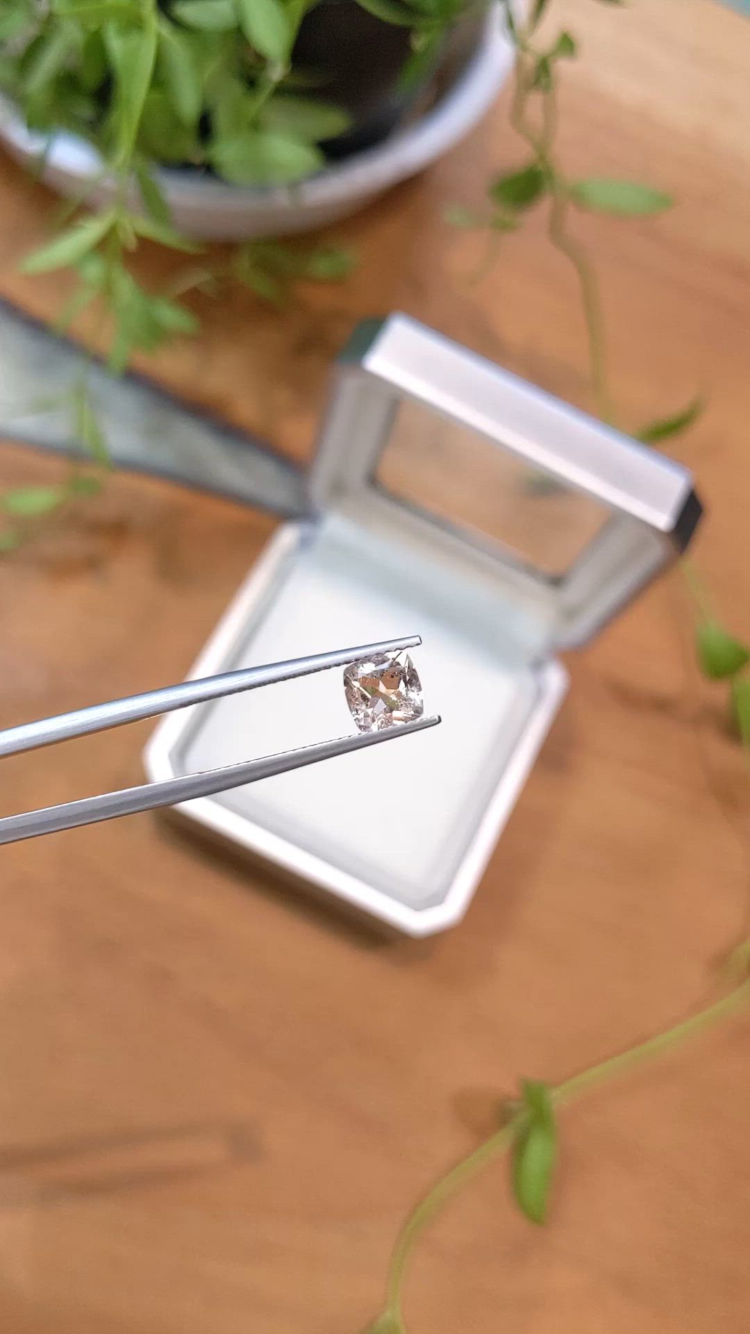 1.00 Ct. Peach Morganite from Brazil Size Video