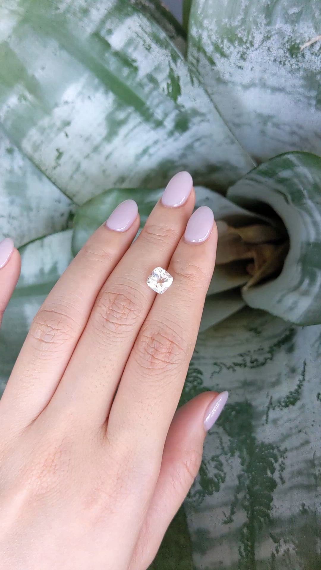 1.41 Ct. Purplish Pink Morganite from Brazil Size Video