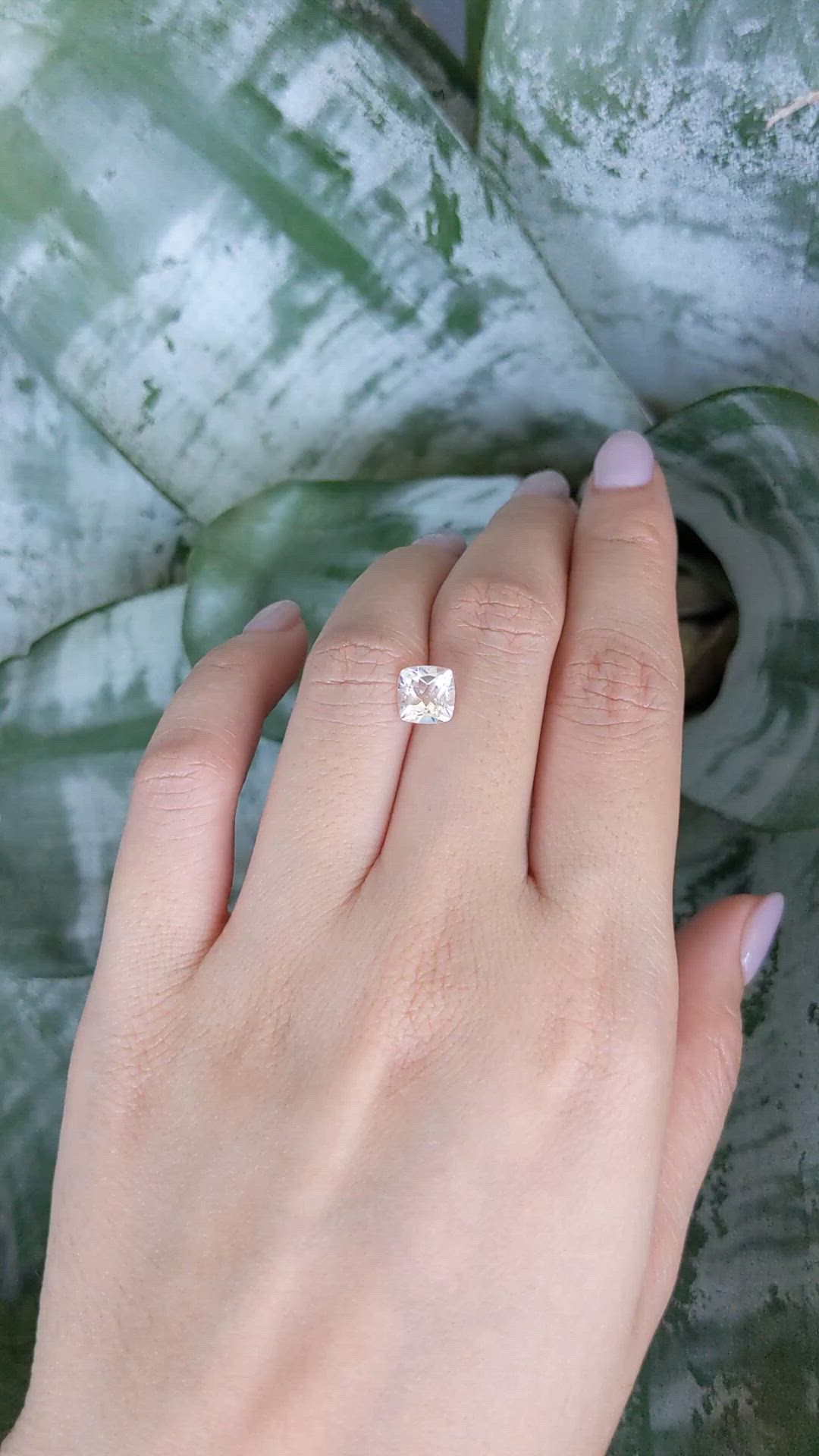 1.41 Ct. Purplish Pink Morganite from Brazil Size Video