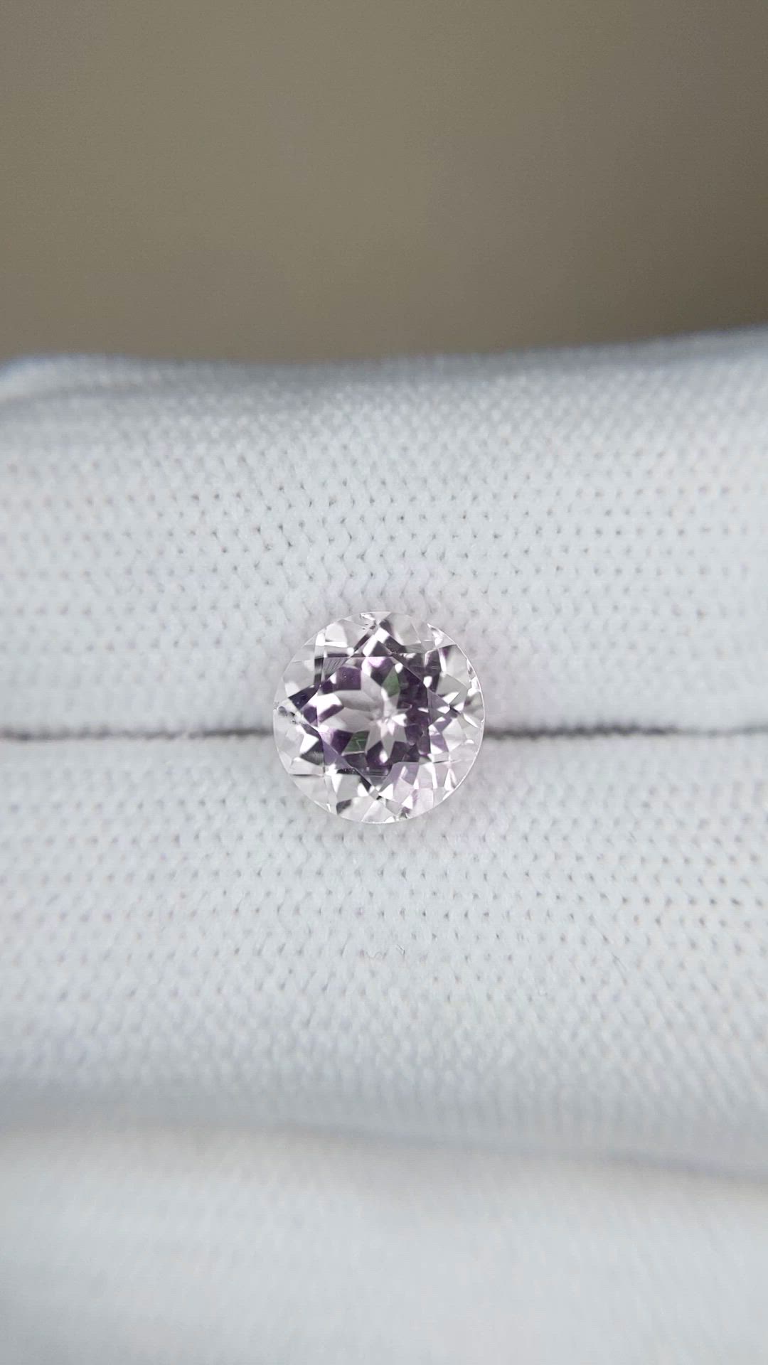 2.13 Ct. Pink Morganite from Brazil Size Video