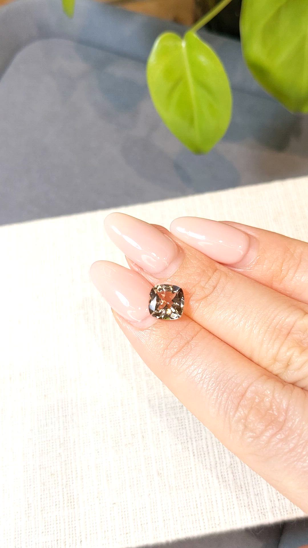 1.67 Ct. Peach Morganite from Brazil Size Video