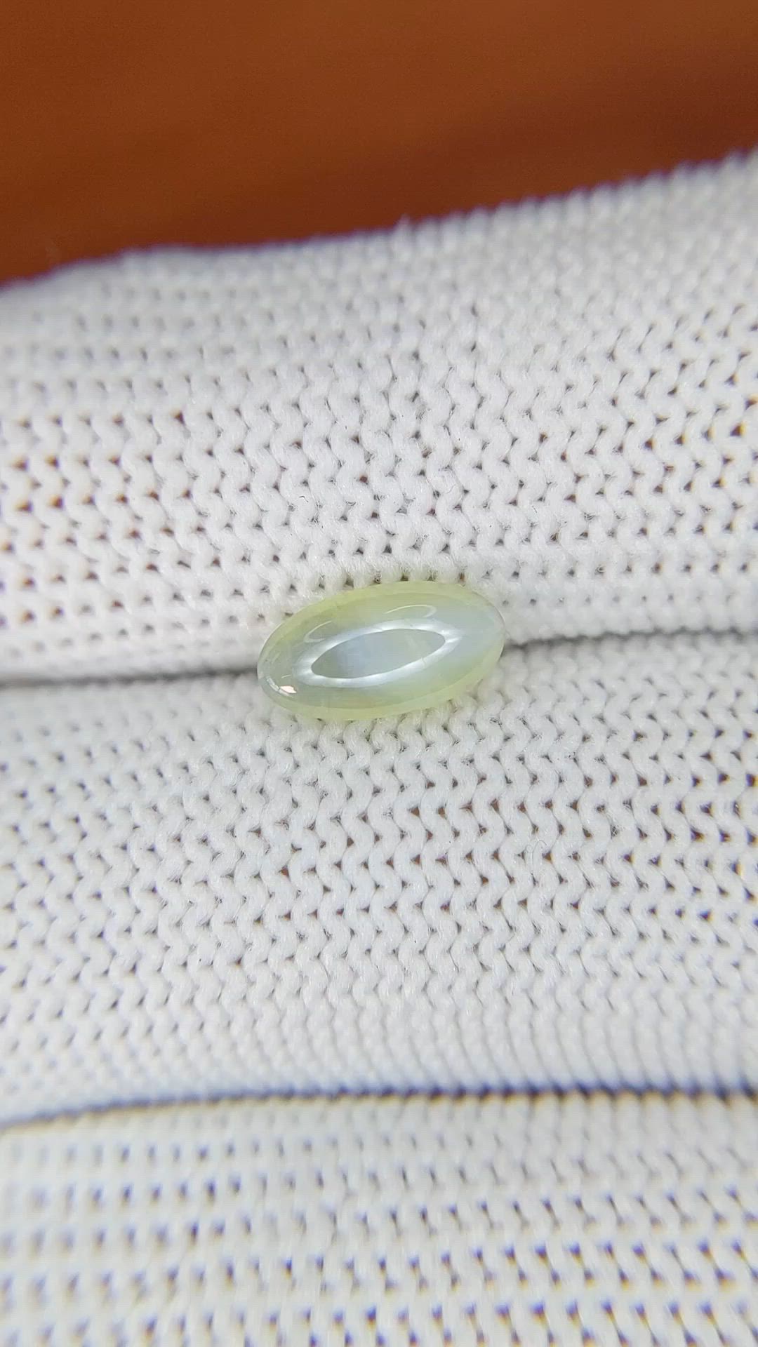 1.85 Ct. Yellowish Green Cabochon Chrysoberyl from Ceylon (Sri Lanka) Size Video