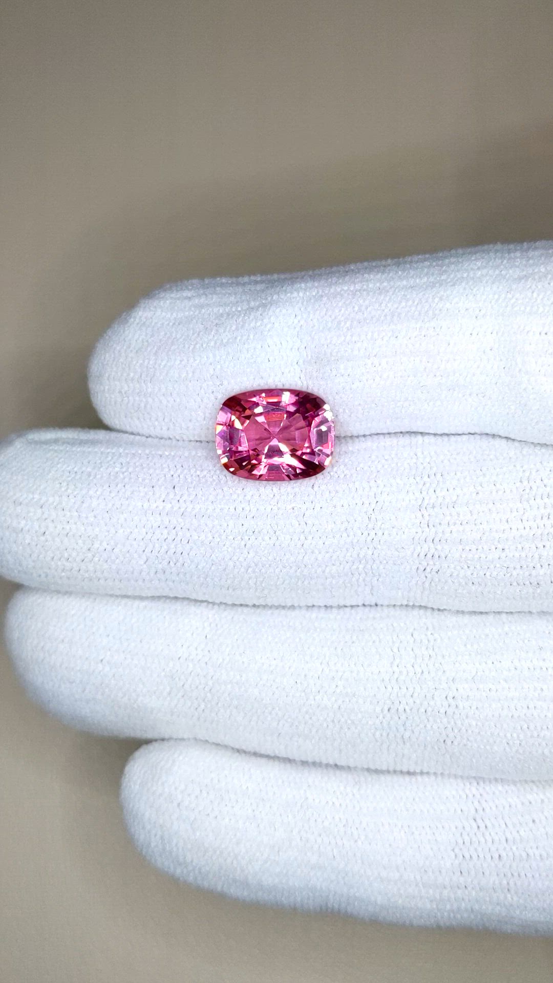 5.34 Ct. Pink Spinel from Burma (Myanmar) Size Video