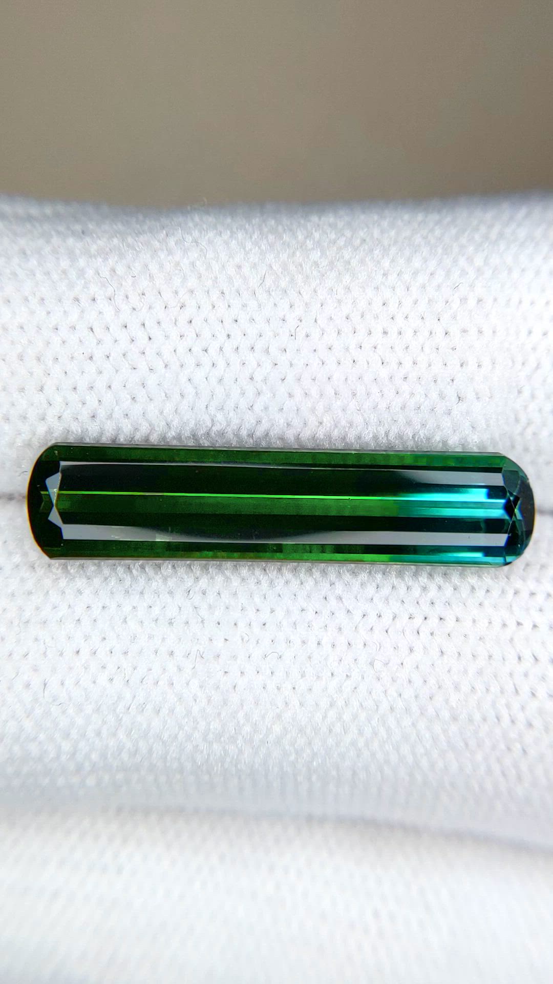 5.69 Ct. Bi Color Tourmaline from Mozambique Size Video