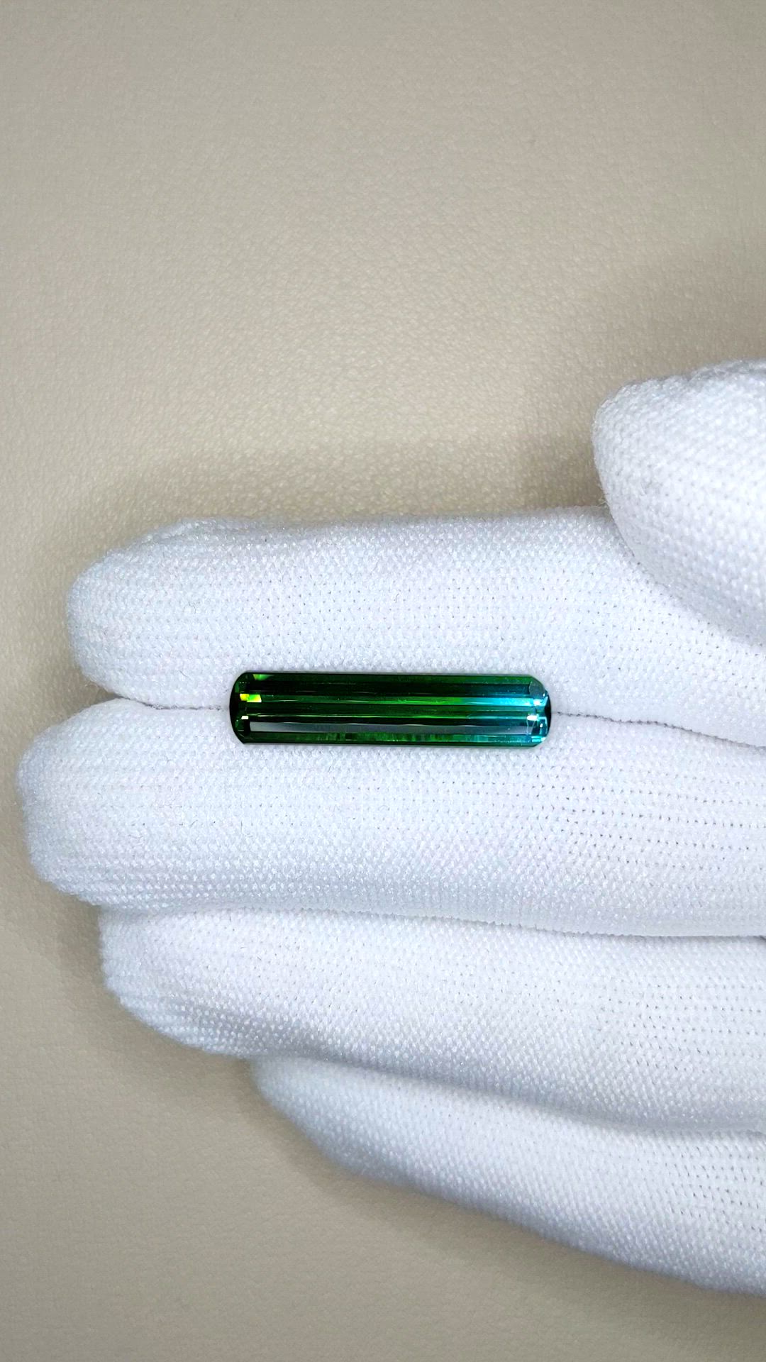 5.69 Ct. Bi Color Tourmaline from Mozambique Size Video