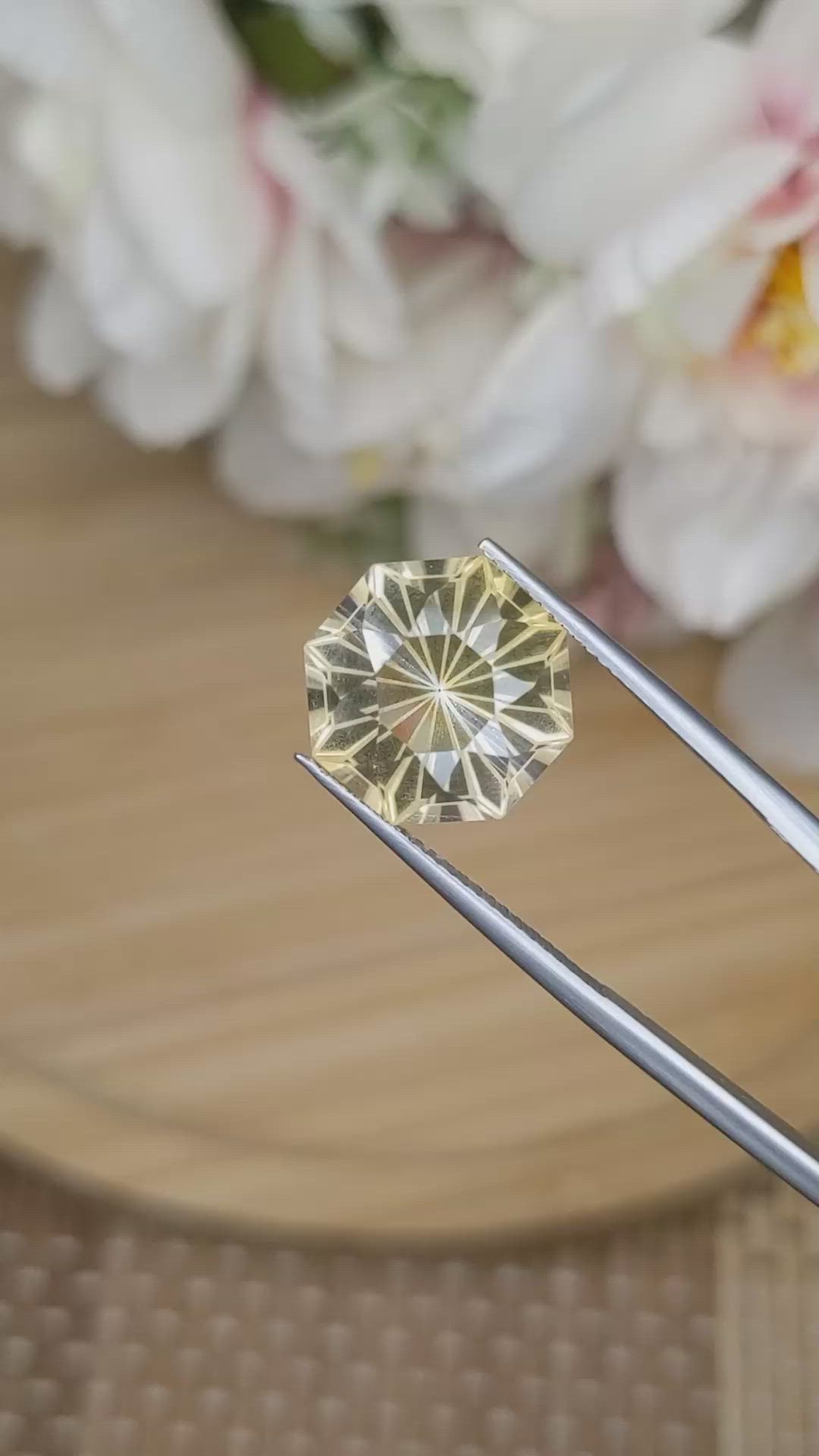 7.23 Ct. Yellow Citrine from Ceylon (Sri Lanka) Size Video