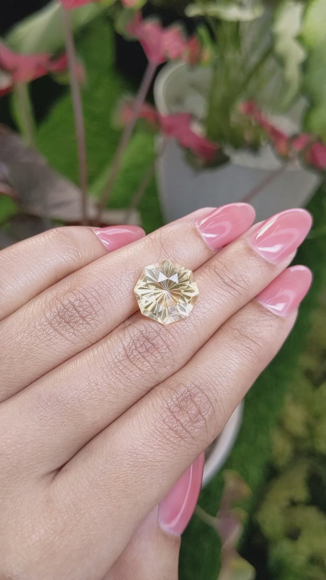 7.23 Ct. Yellow Citrine from Ceylon (Sri Lanka) Size Video