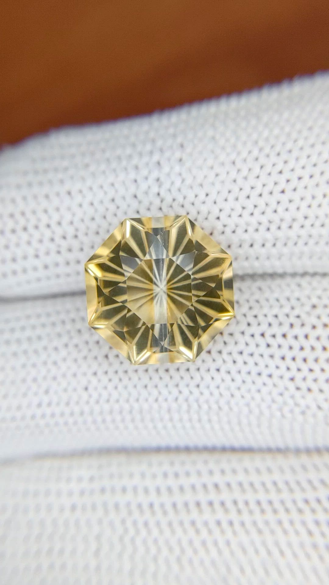 7.23 Ct. Yellow Citrine from Ceylon (Sri Lanka) Size Video