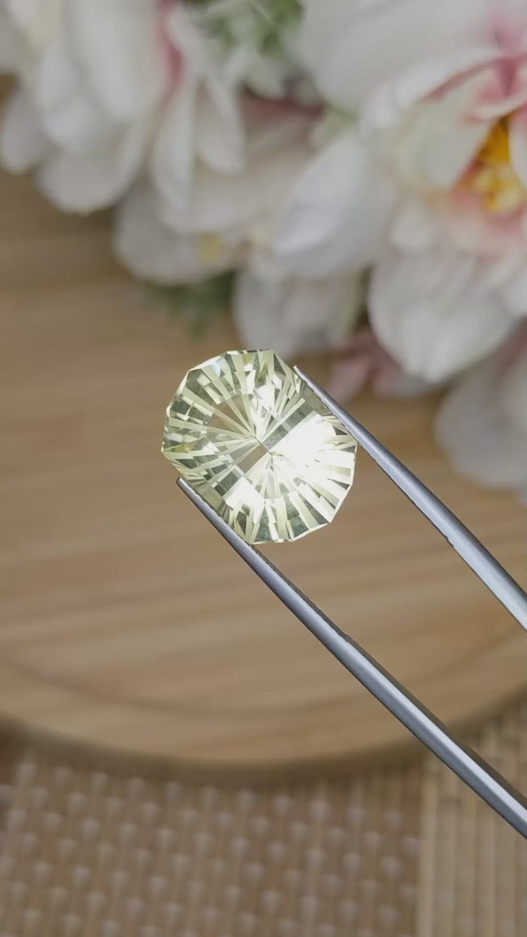 10.63 Ct. Yellow Citrine from Ceylon (Sri Lanka) Size Video