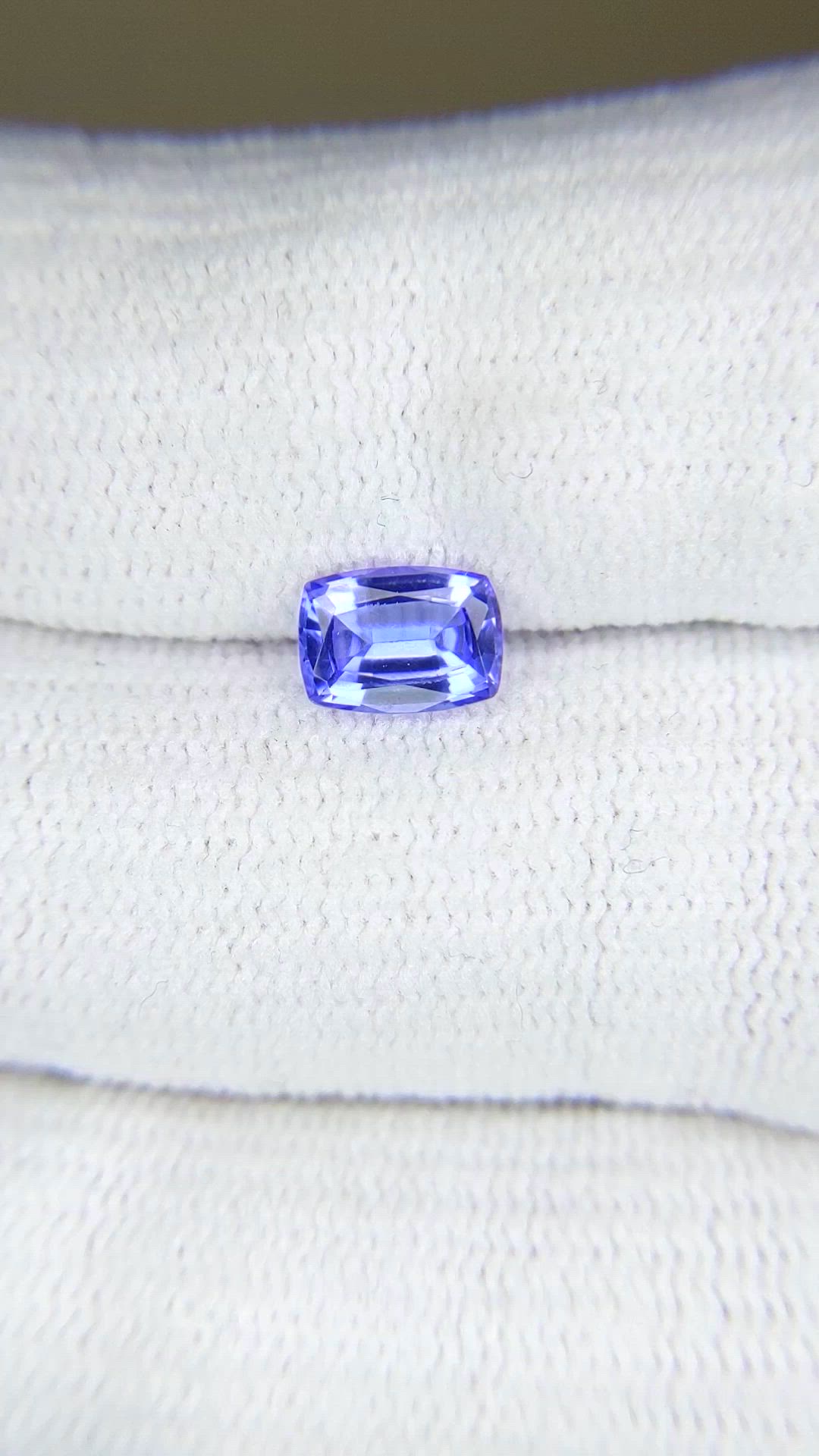 0.96 Ct. Violet Tanzanite from Tanzania Size Video