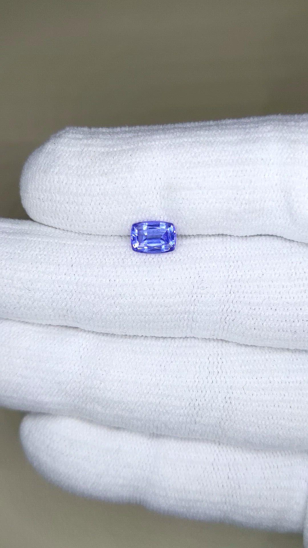 0.96 Ct. Violet Tanzanite from Tanzania Size Video