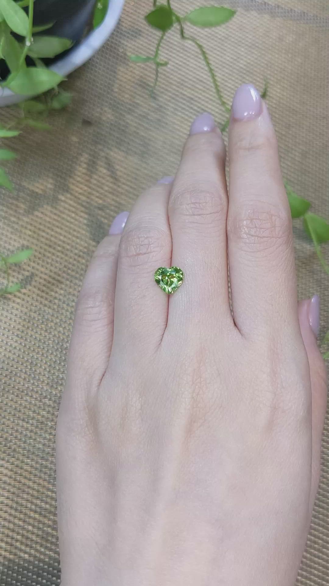 1.99 Ct. Green Peridot from Burma (Myanmar) Size Video
