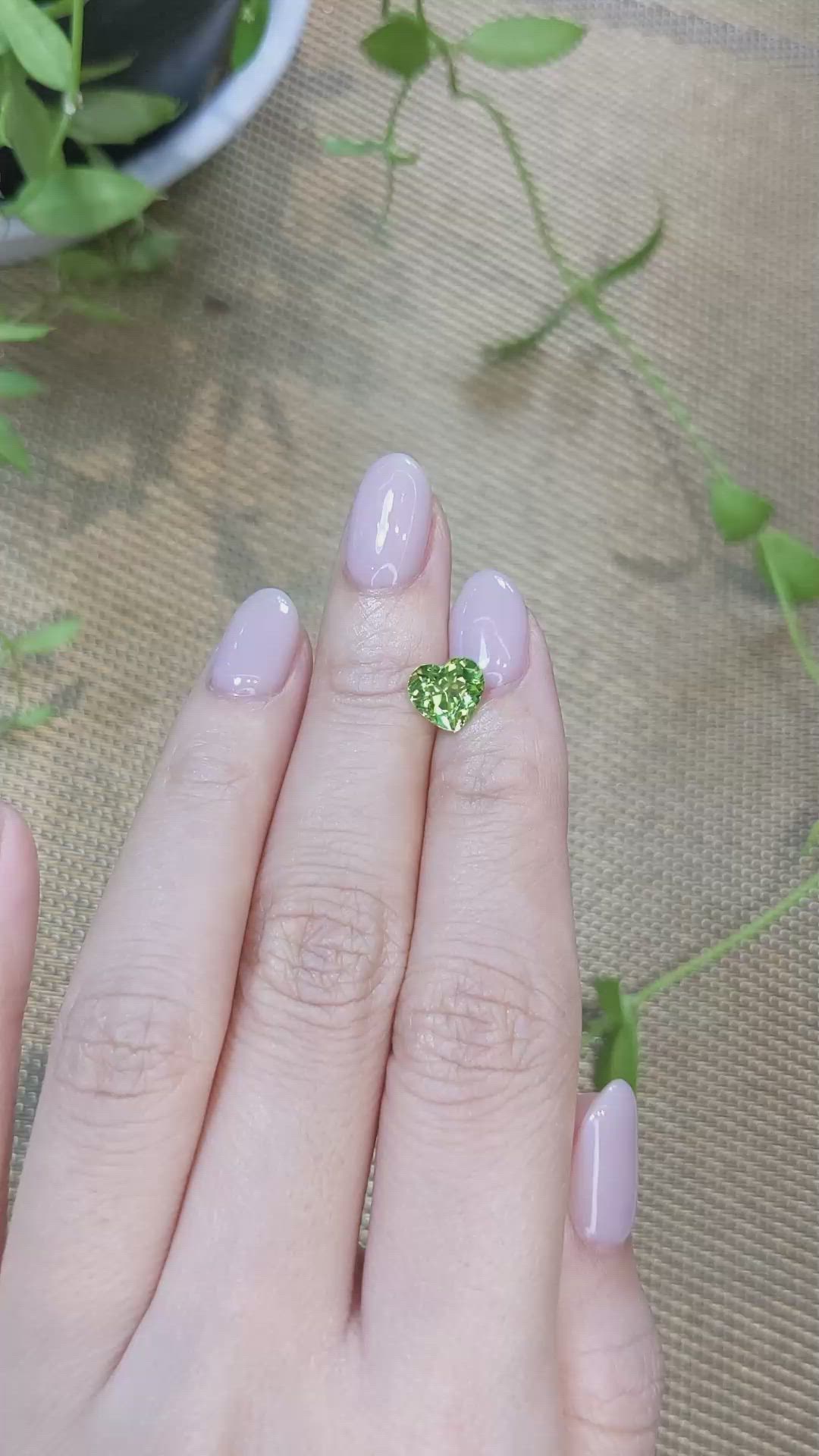 1.99 Ct. Green Peridot from Burma (Myanmar) Size Video
