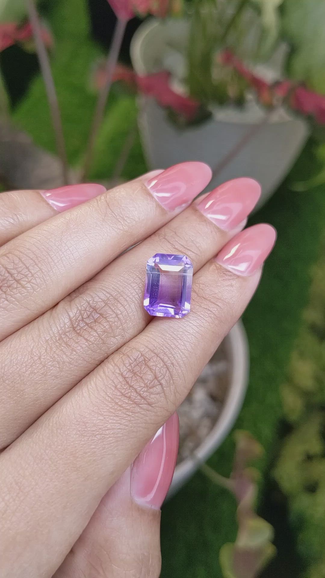 5.22 Ct. Bi Color Ametrine from Ceylon (Sri Lanka) Size Video