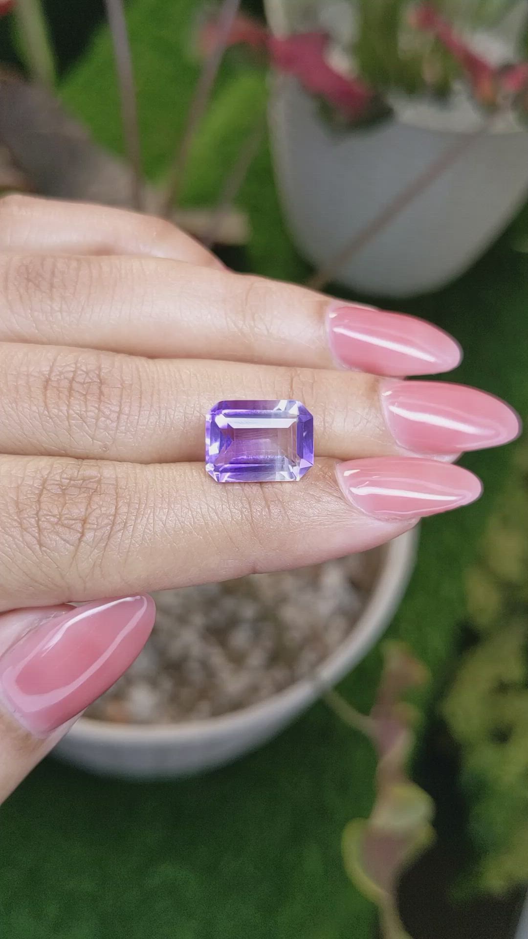 5.22 Ct. Bi Color Ametrine from Ceylon (Sri Lanka) Size Video