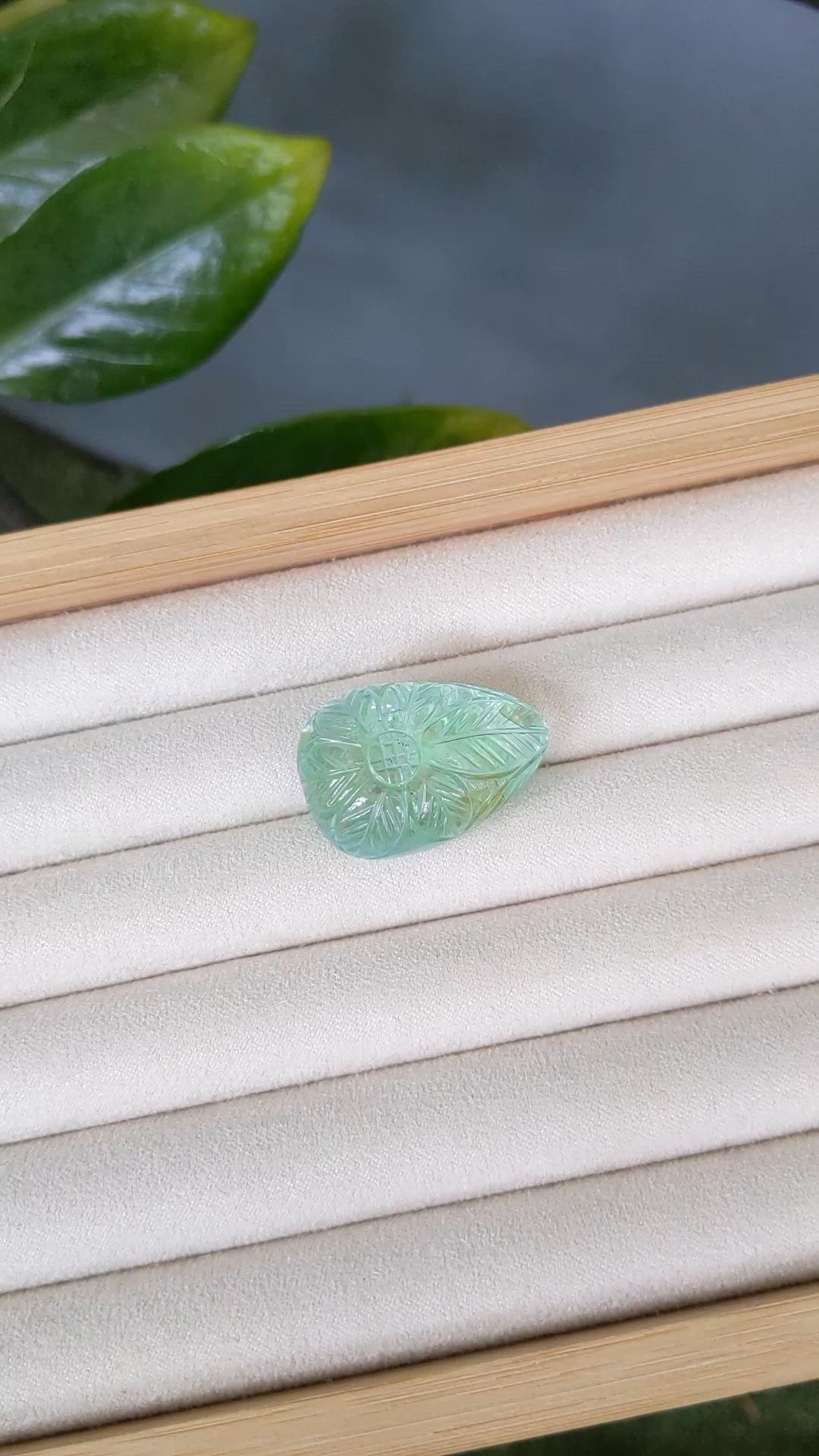 56.11 Ct. Mint Green Prasiolite from Brazil Size Video