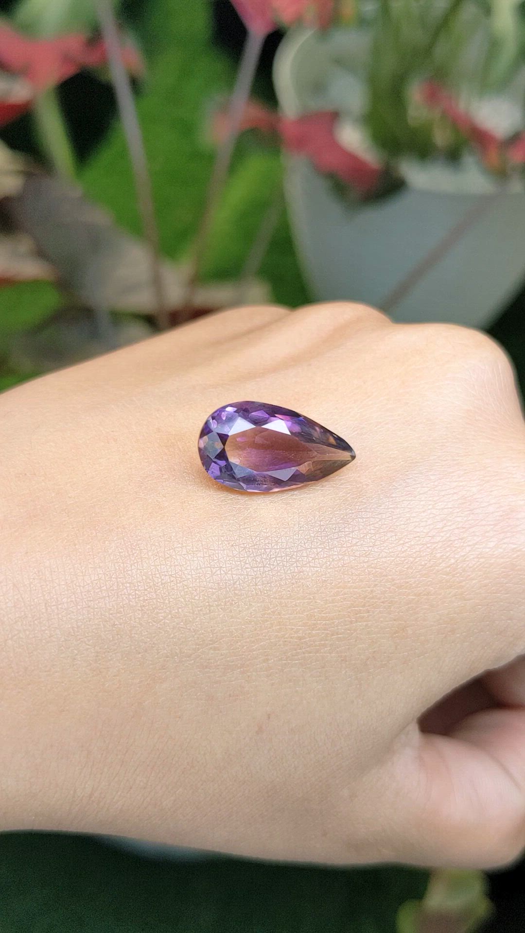 7.47 Ct. Bi Color Ametrine from Ceylon (Sri Lanka) Size Video