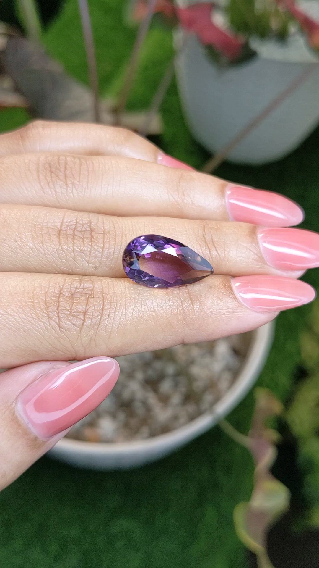7.47 Ct. Bi Color Ametrine from Ceylon (Sri Lanka) Size Video